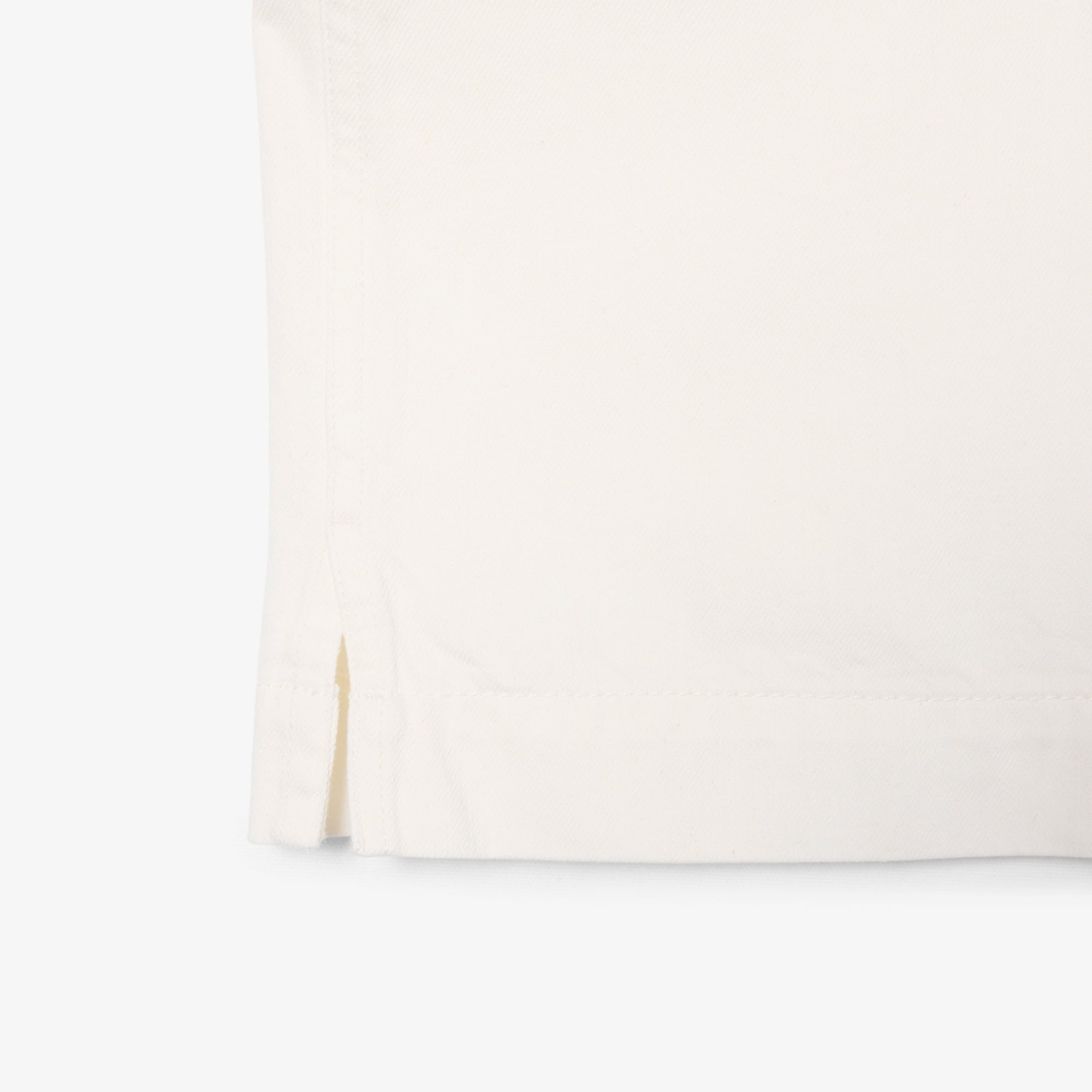 Kadın Oversize Fit Kısa Kollu Polo Yaka Denim Beyaz Gömlek