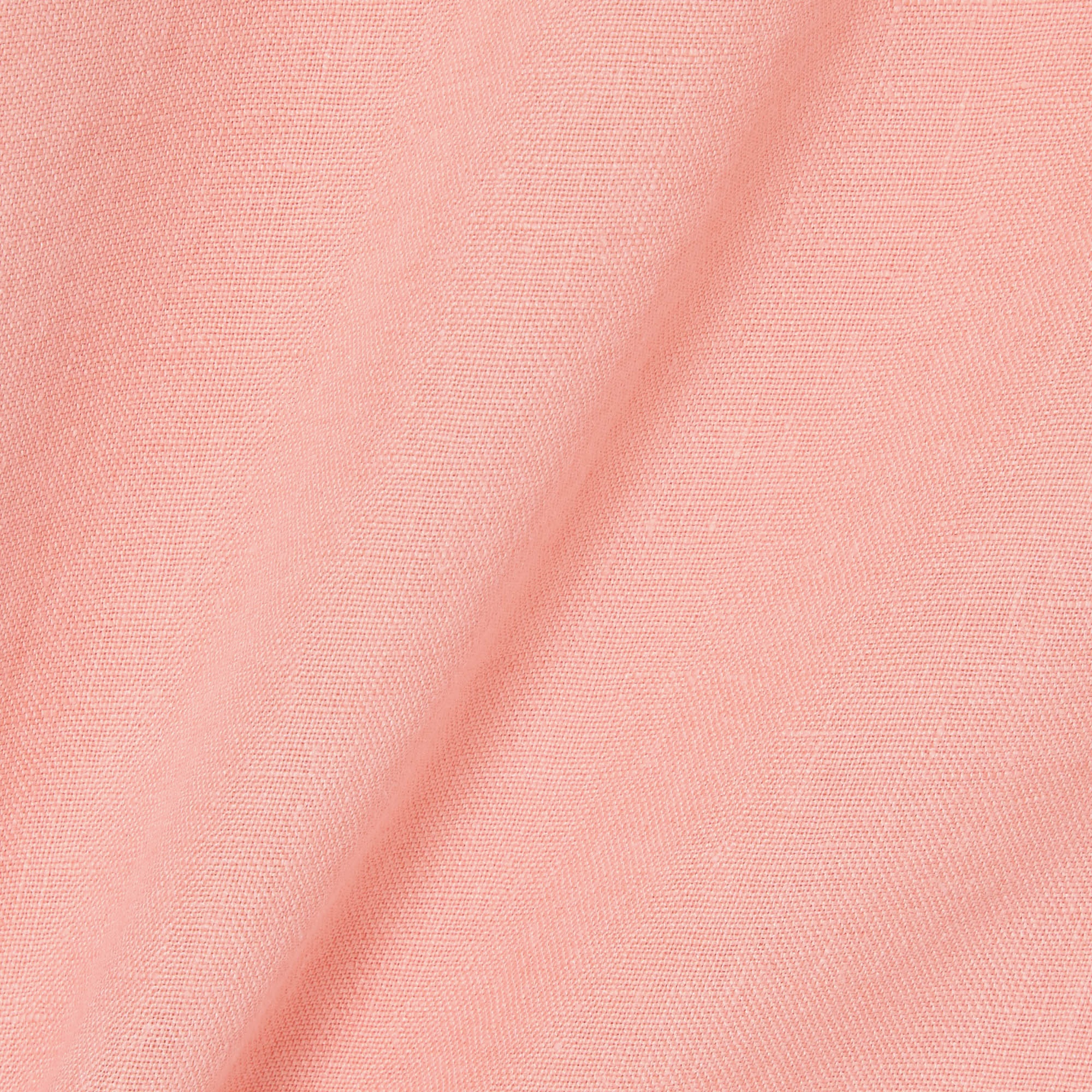 Erkek Regular Fit Keten Pembe Gömlek