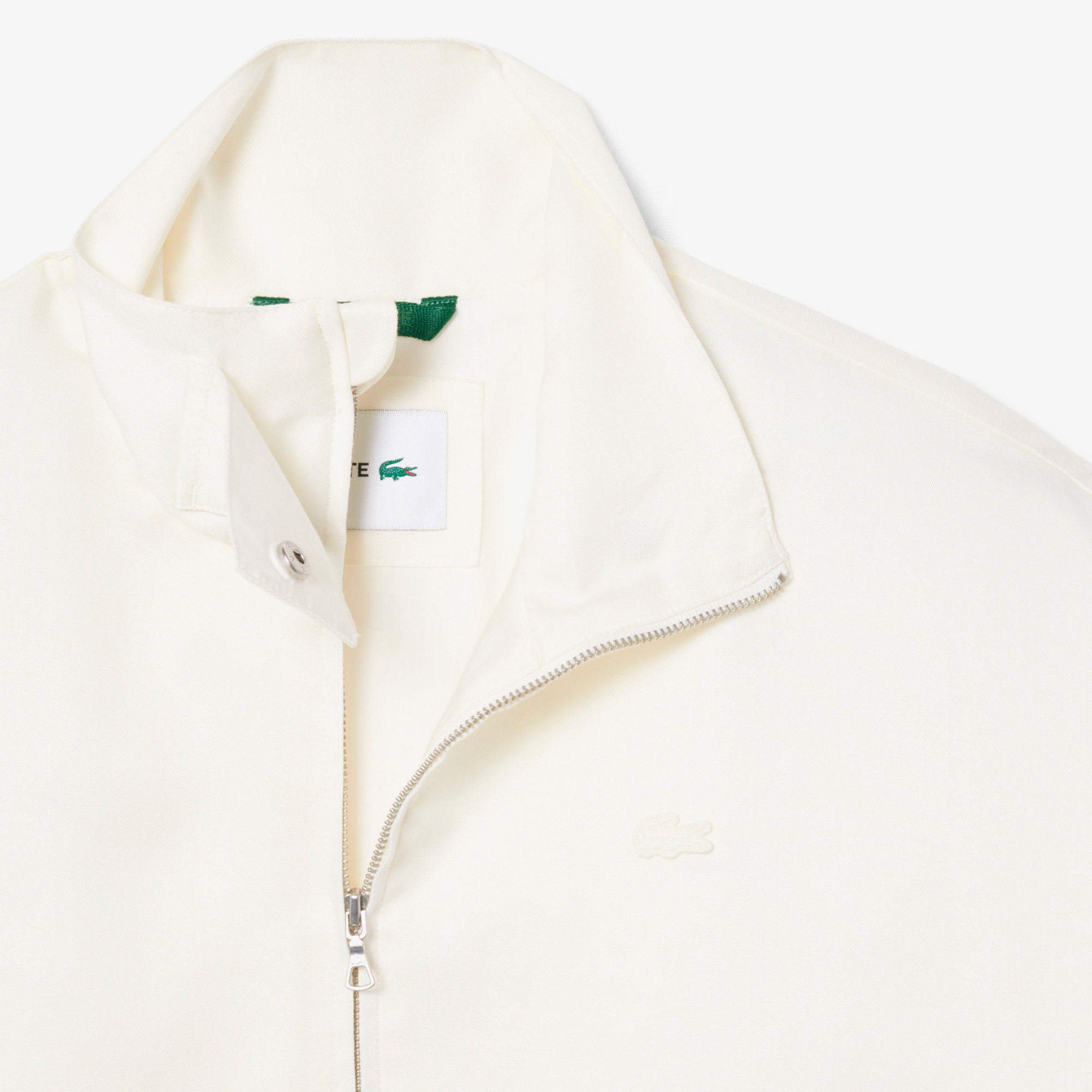 Lacoste Kadın Oversize Fit Dik Yaka Krem Ceket görsel 5