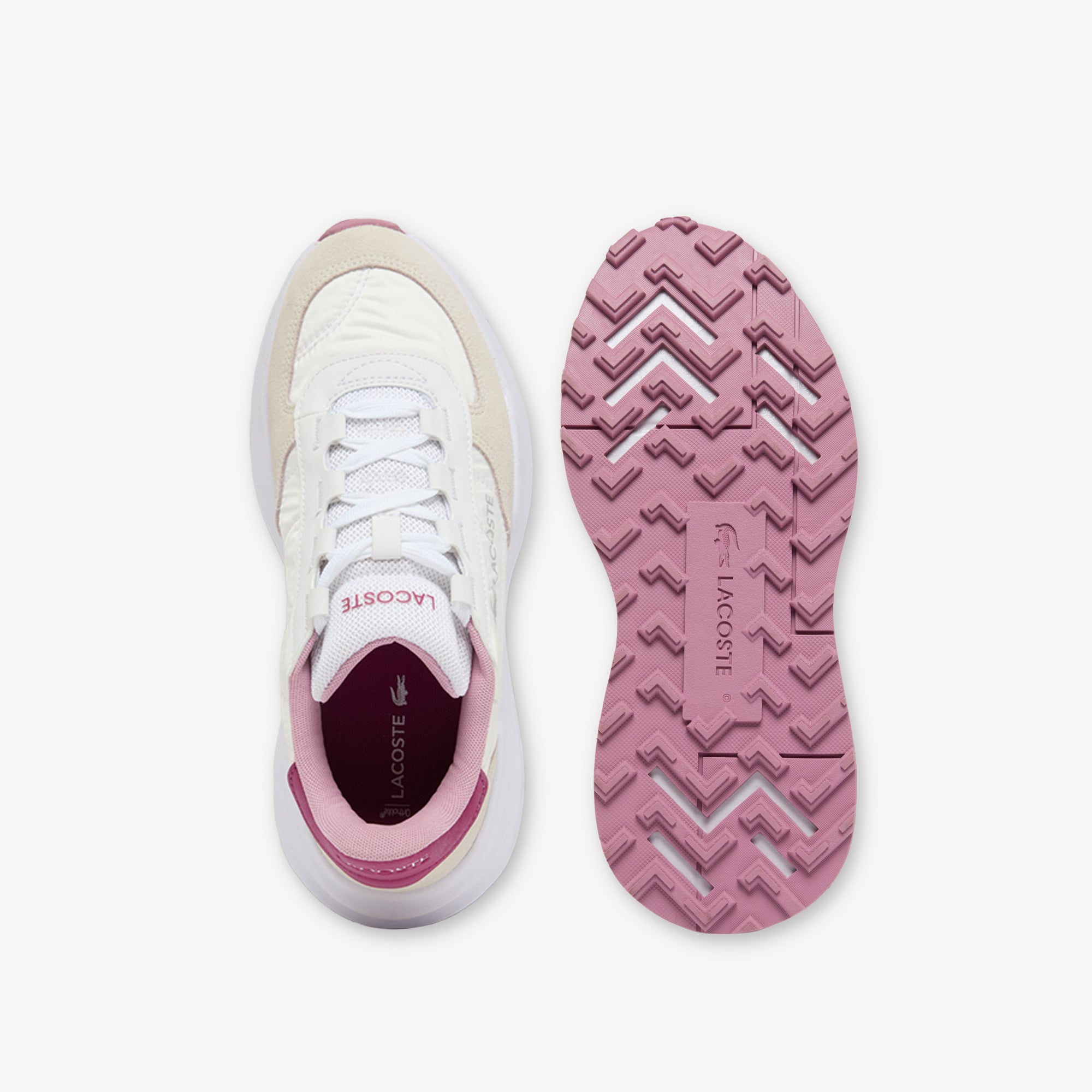 Lacoste Elite Active Evo Kadın Beyaz Sneaker görsel 4