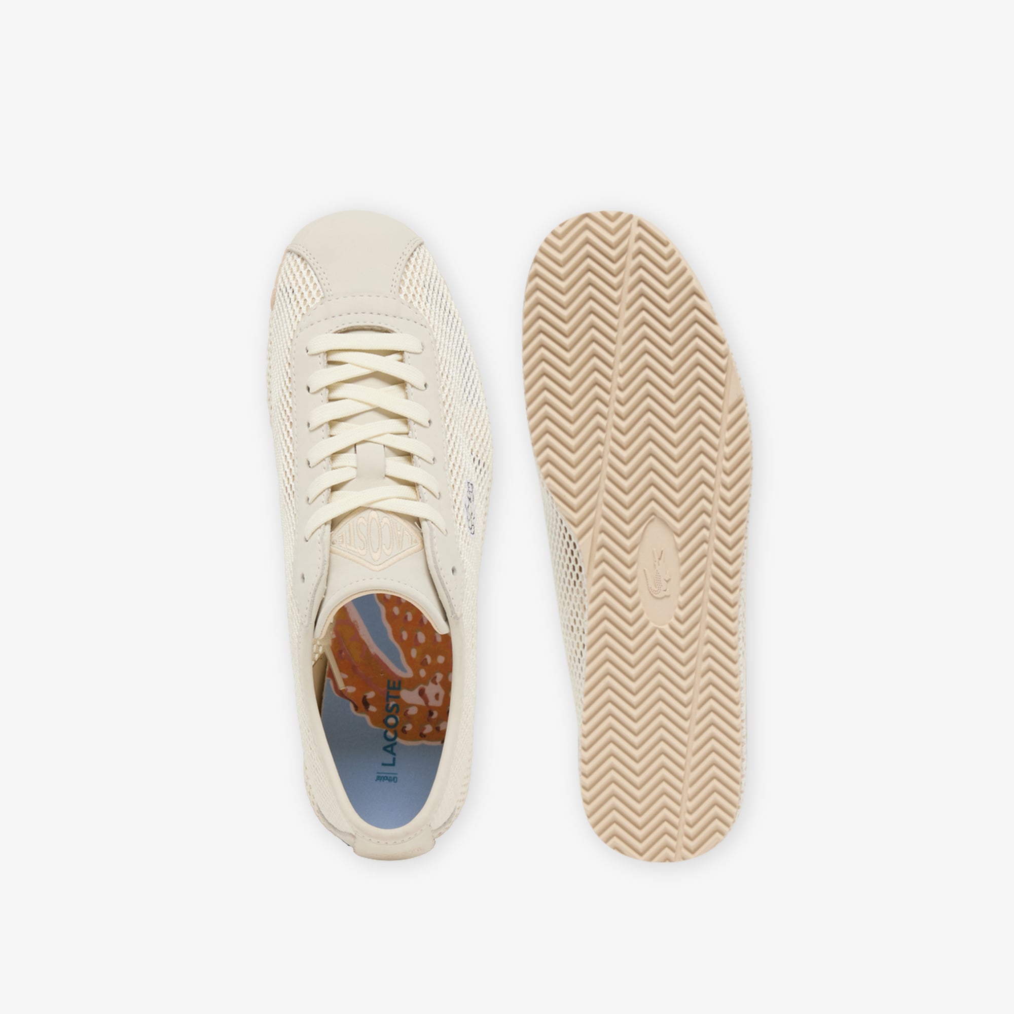 Lacoste Club-Low Erkek Krem Sneaker görsel 4
