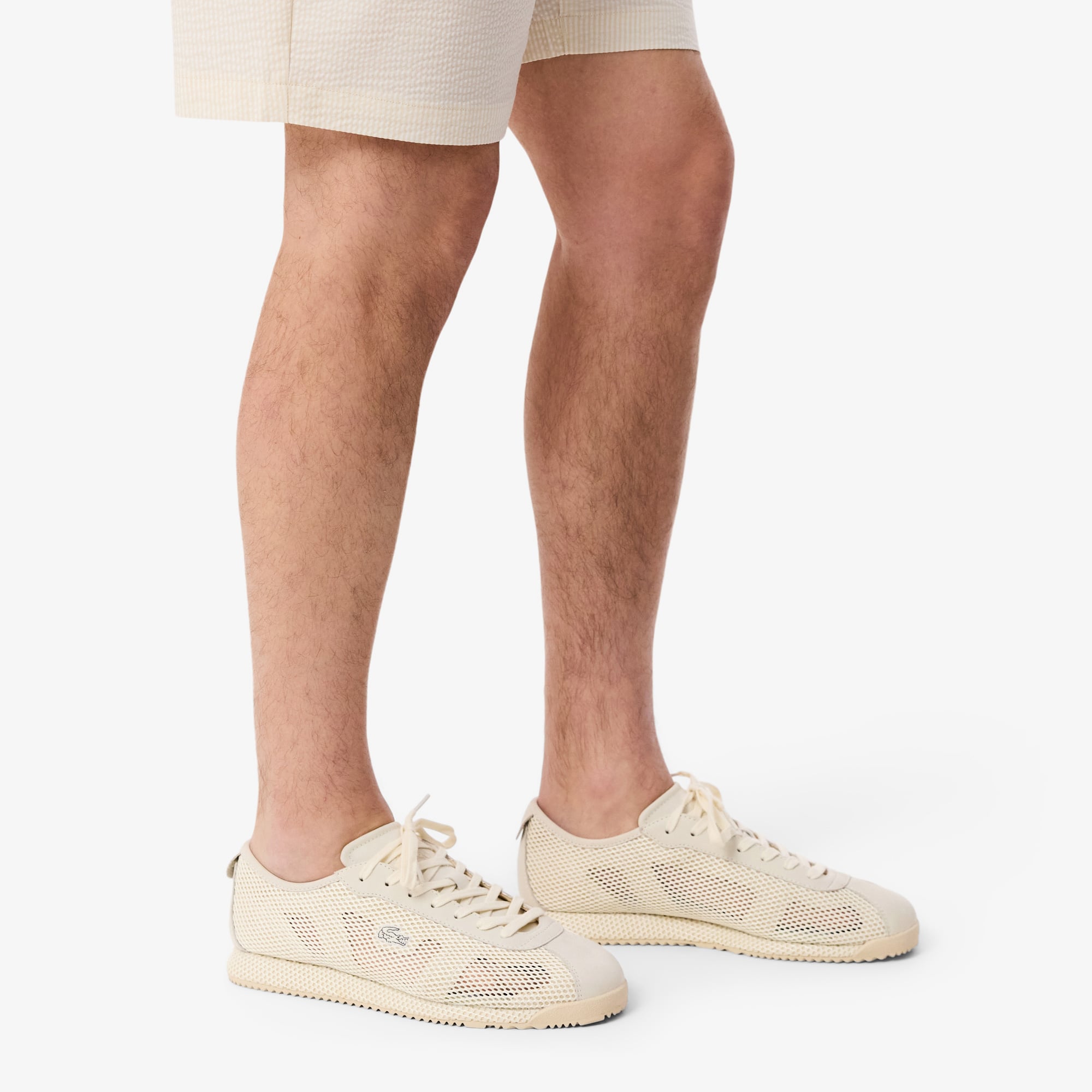 Lacoste Club-Low Erkek Krem Sneaker görsel 8