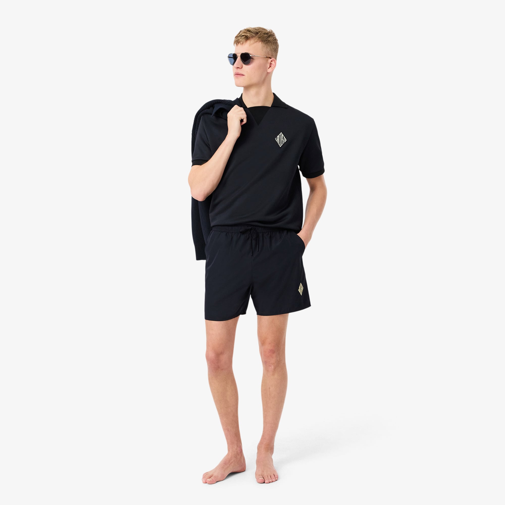 Lacoste Erkek Lacivert Deniz Şortu görsel 4