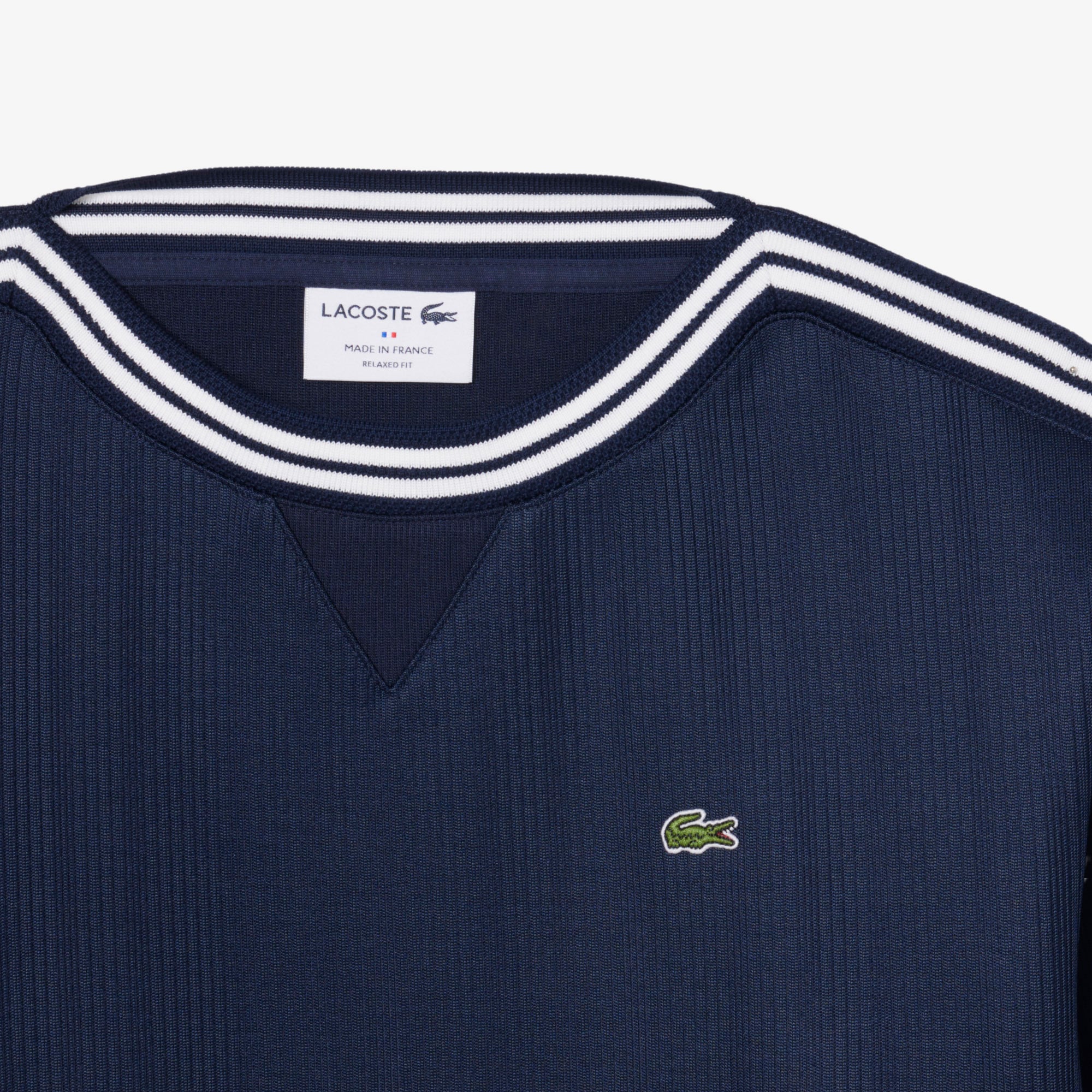 Lacoste Kadın Relaxed Fit Bisiklet Yaka Lacivert Sweatshirt görsel 6