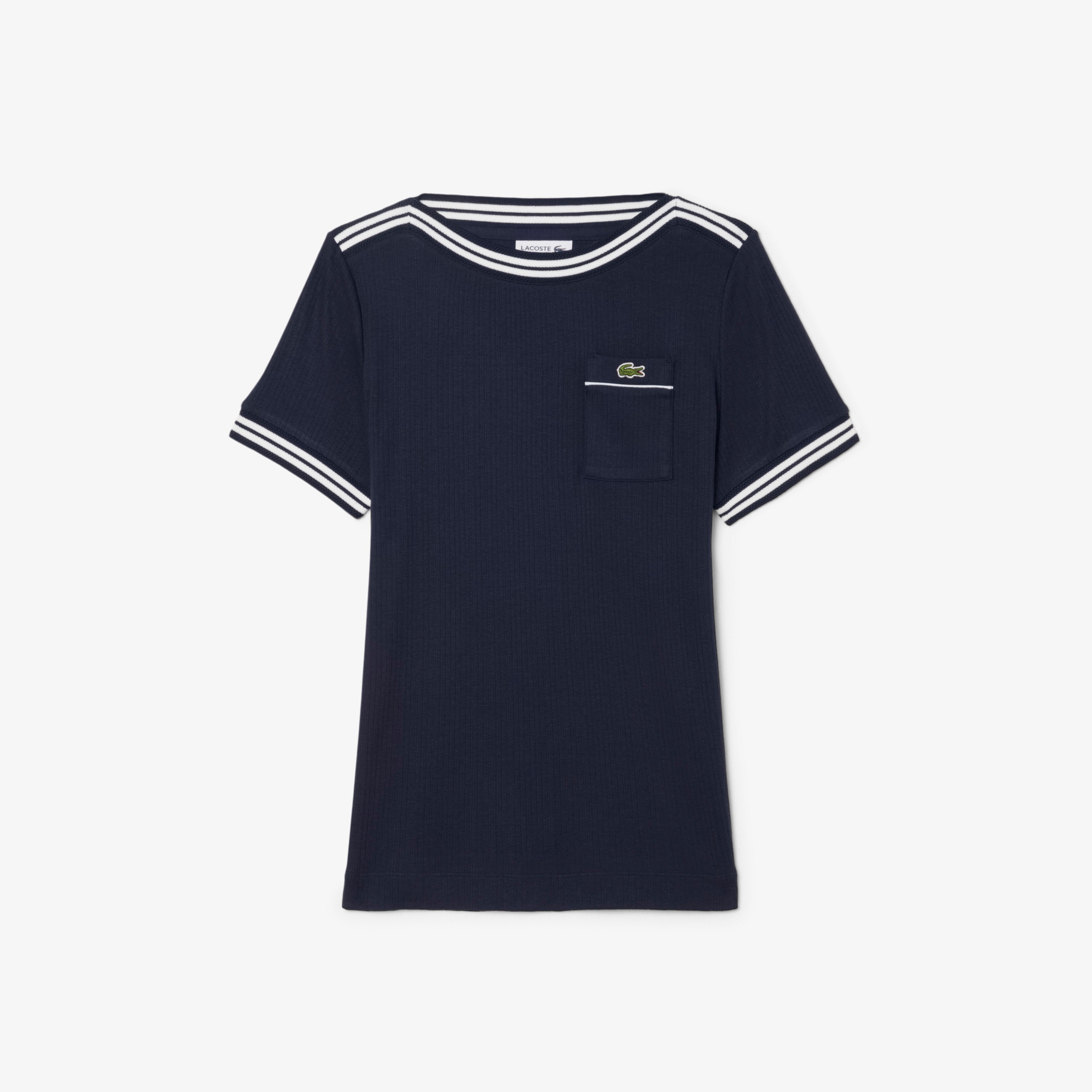 Kadın Regular Fit Bisiklet Yaka Lacivert T-Shirt