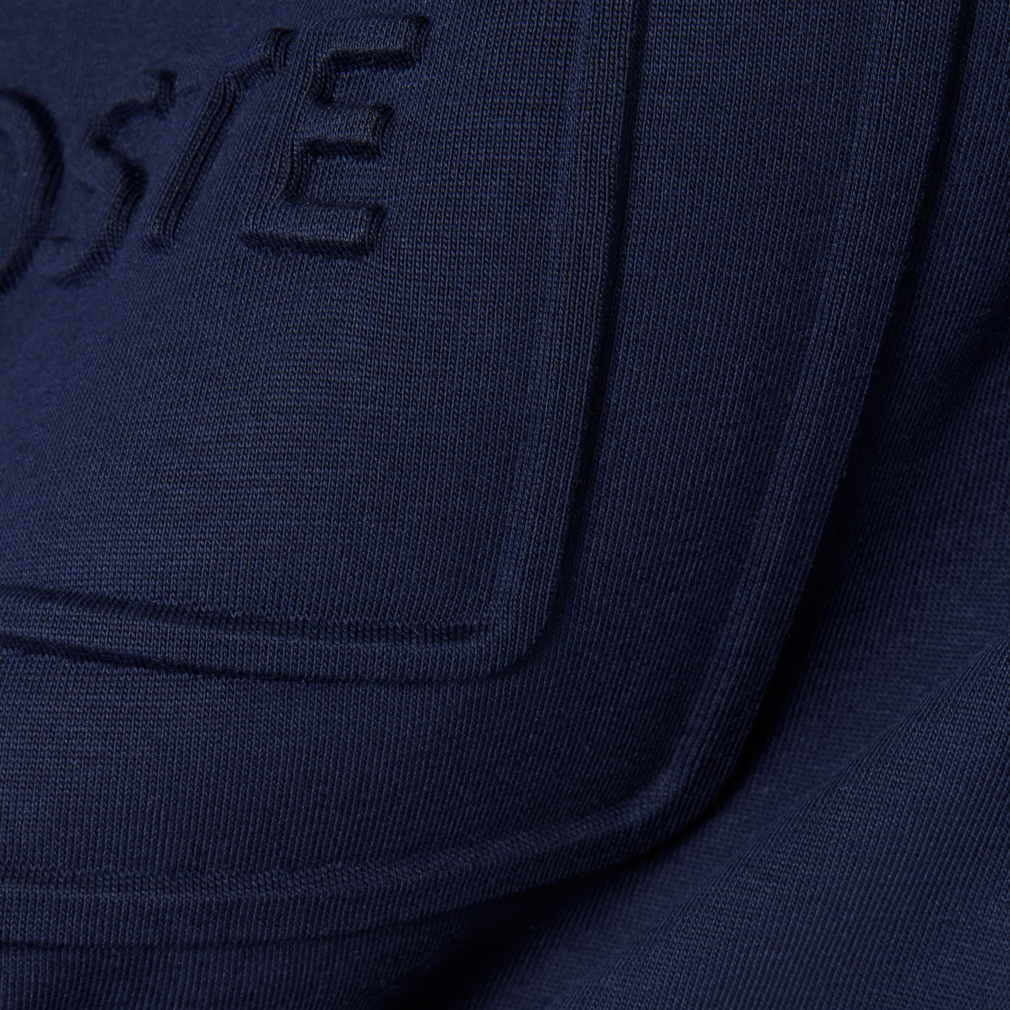 Unisex Classic Fit Bisiklet Yaka Baskılı Lacivert T-Shirt