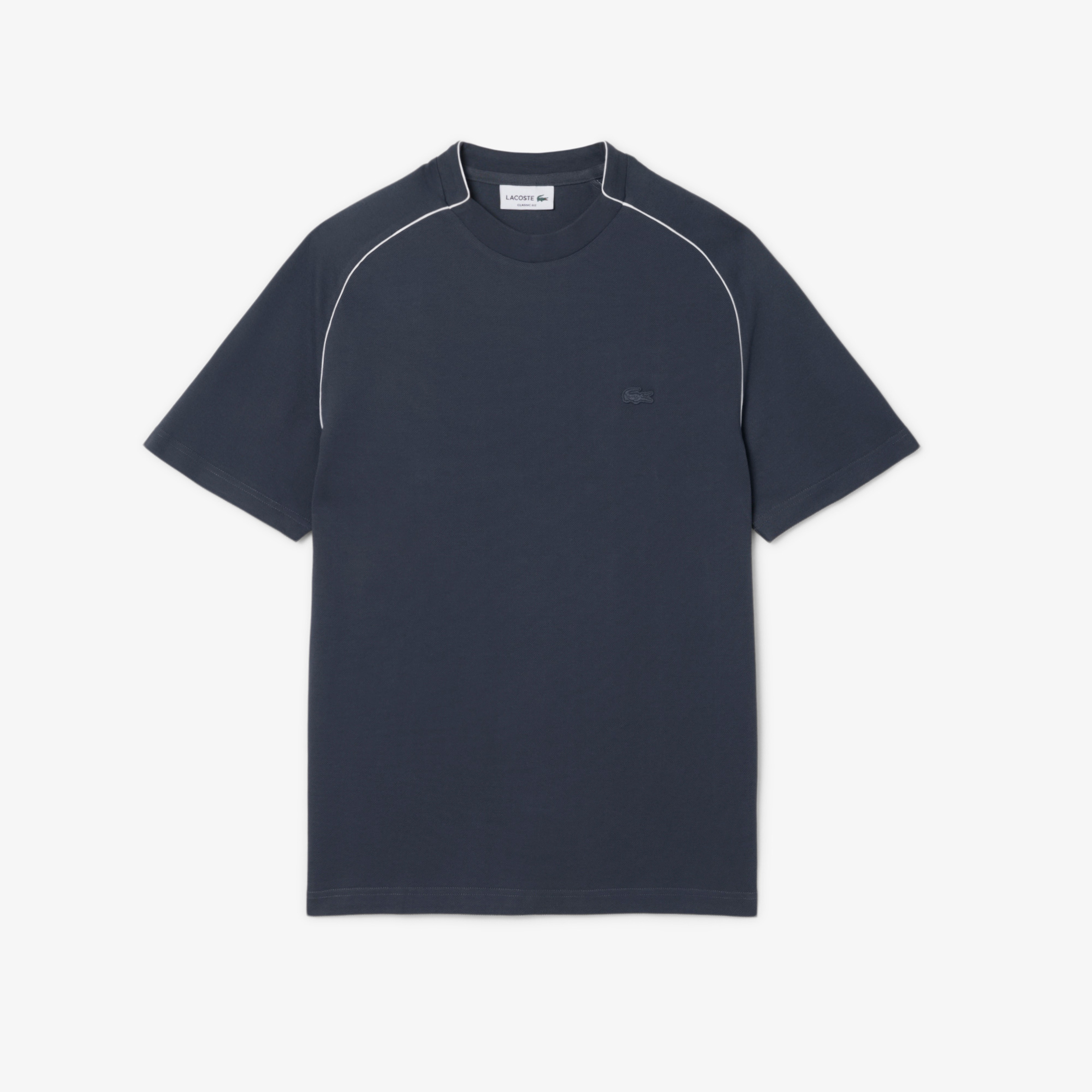 Erkek Classic Fit Bisiklet Yaka Koyu Gri T-Shirt
