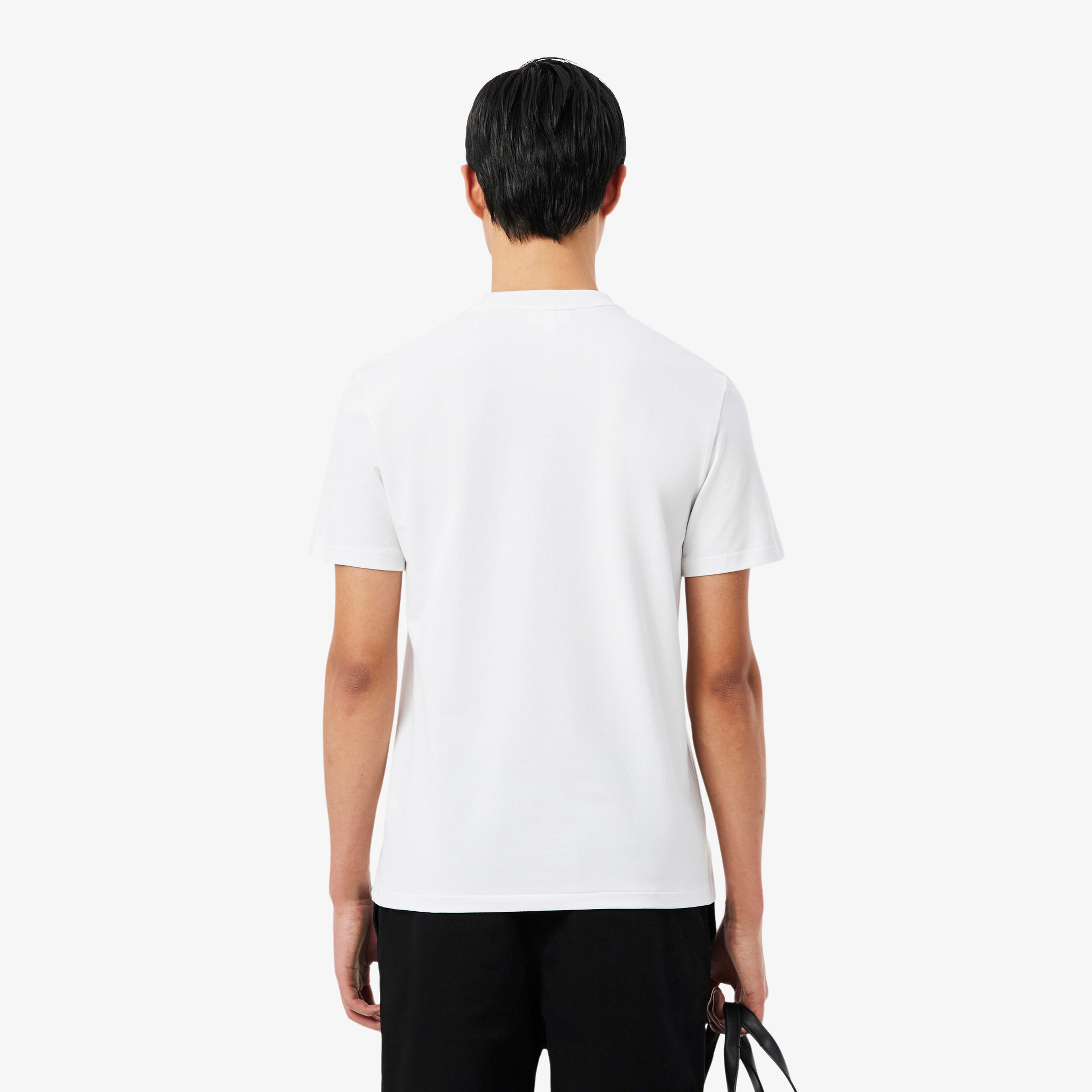 Erkek Regular Fit Bisiklet Yaka Beyaz T-Shirt