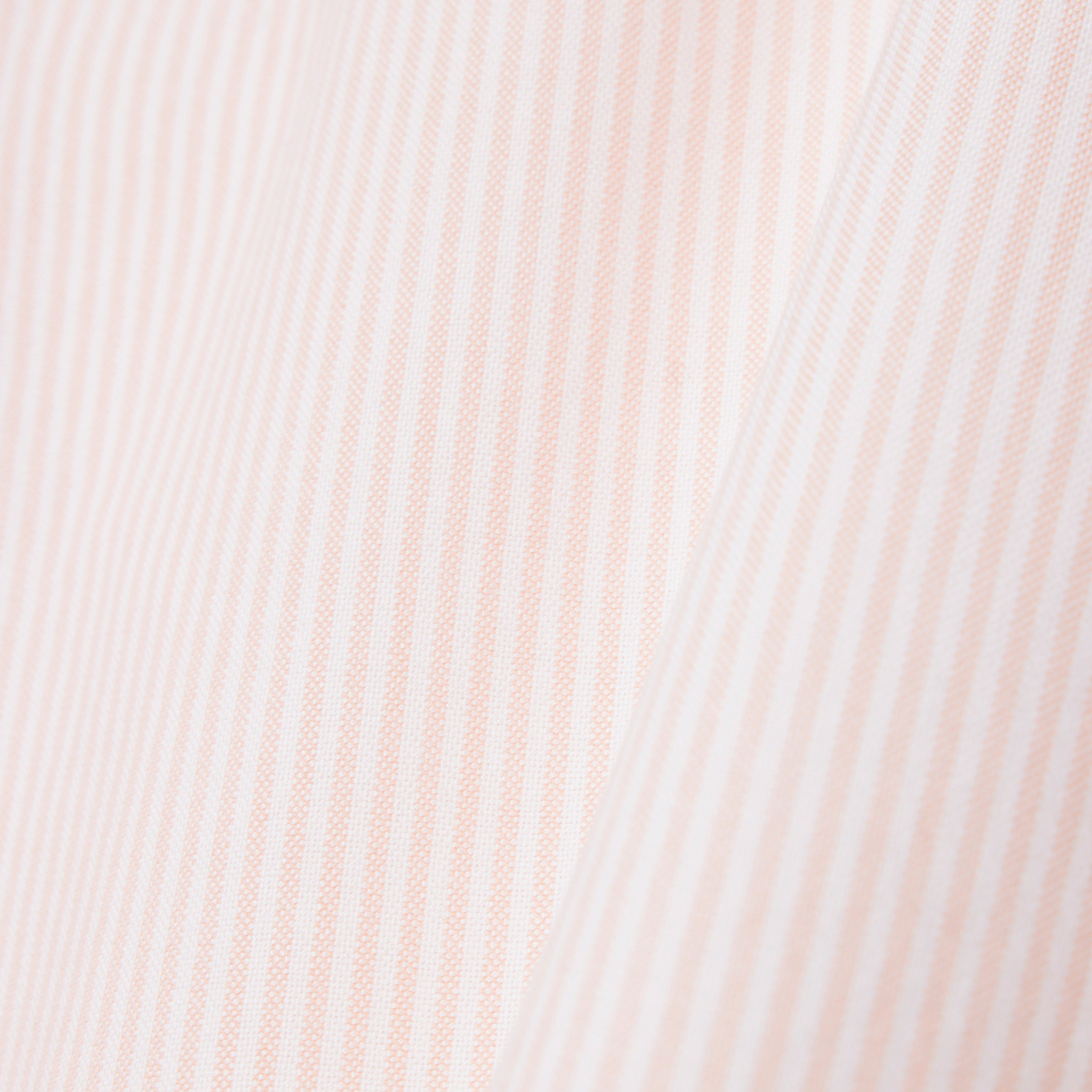 Erkek Regular Fit Çizgili Organik Pamuk Pembe Gömlek