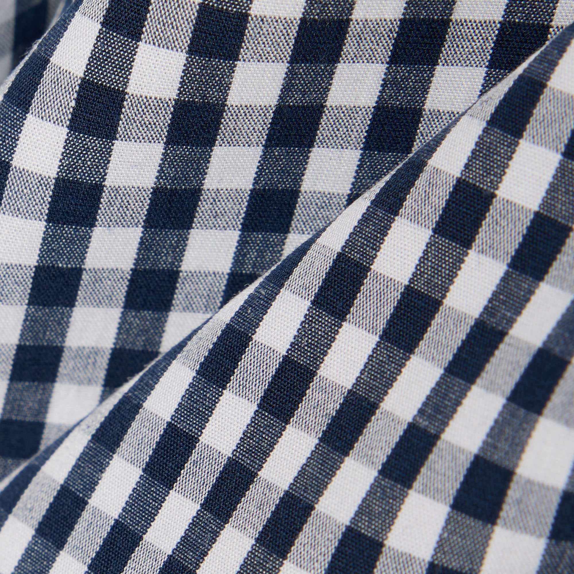 Erkek Regular Fit Düğmeli Yaka Ekose Lacivert Gömlek