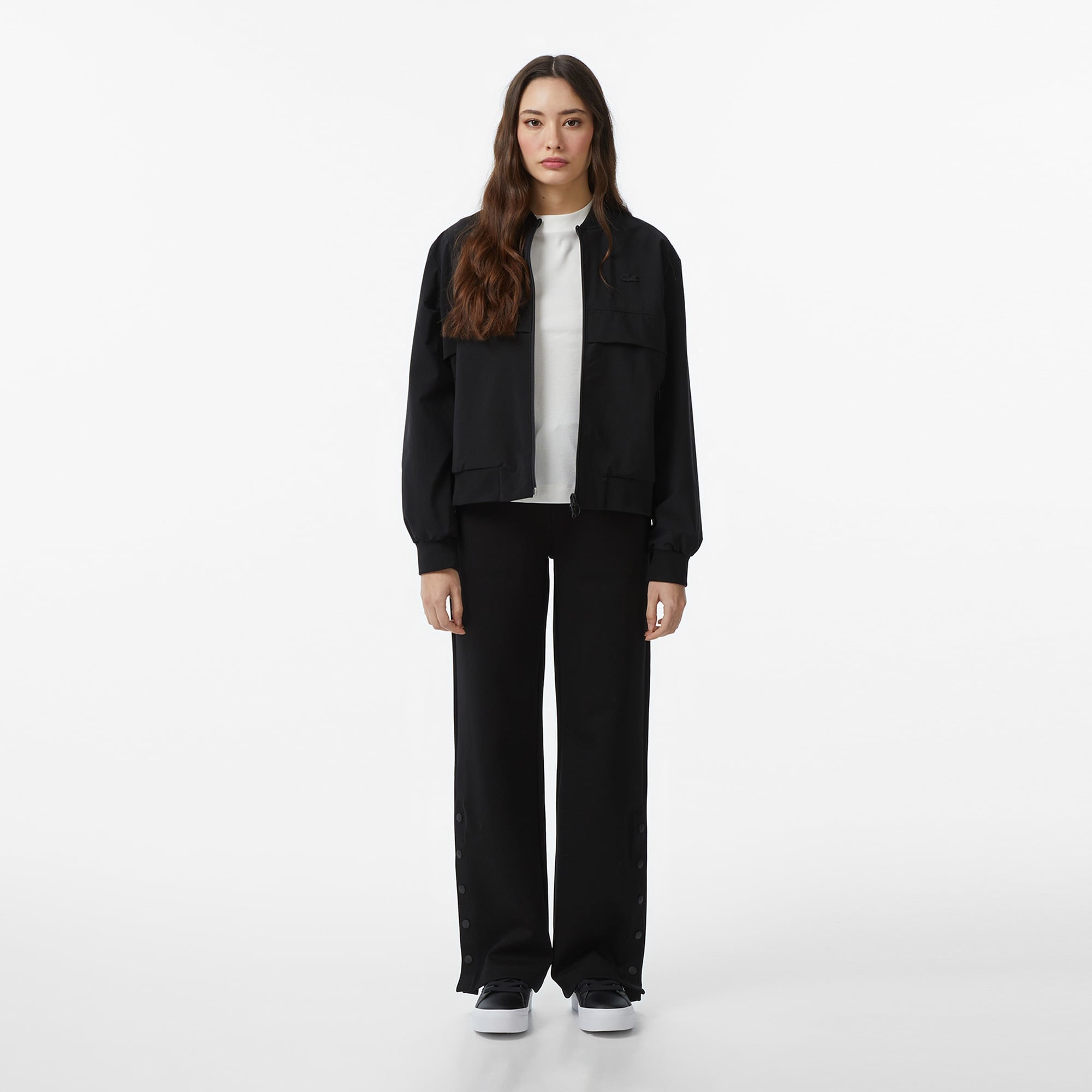 Kadın Straight Fit Siyah Eşofman Altı