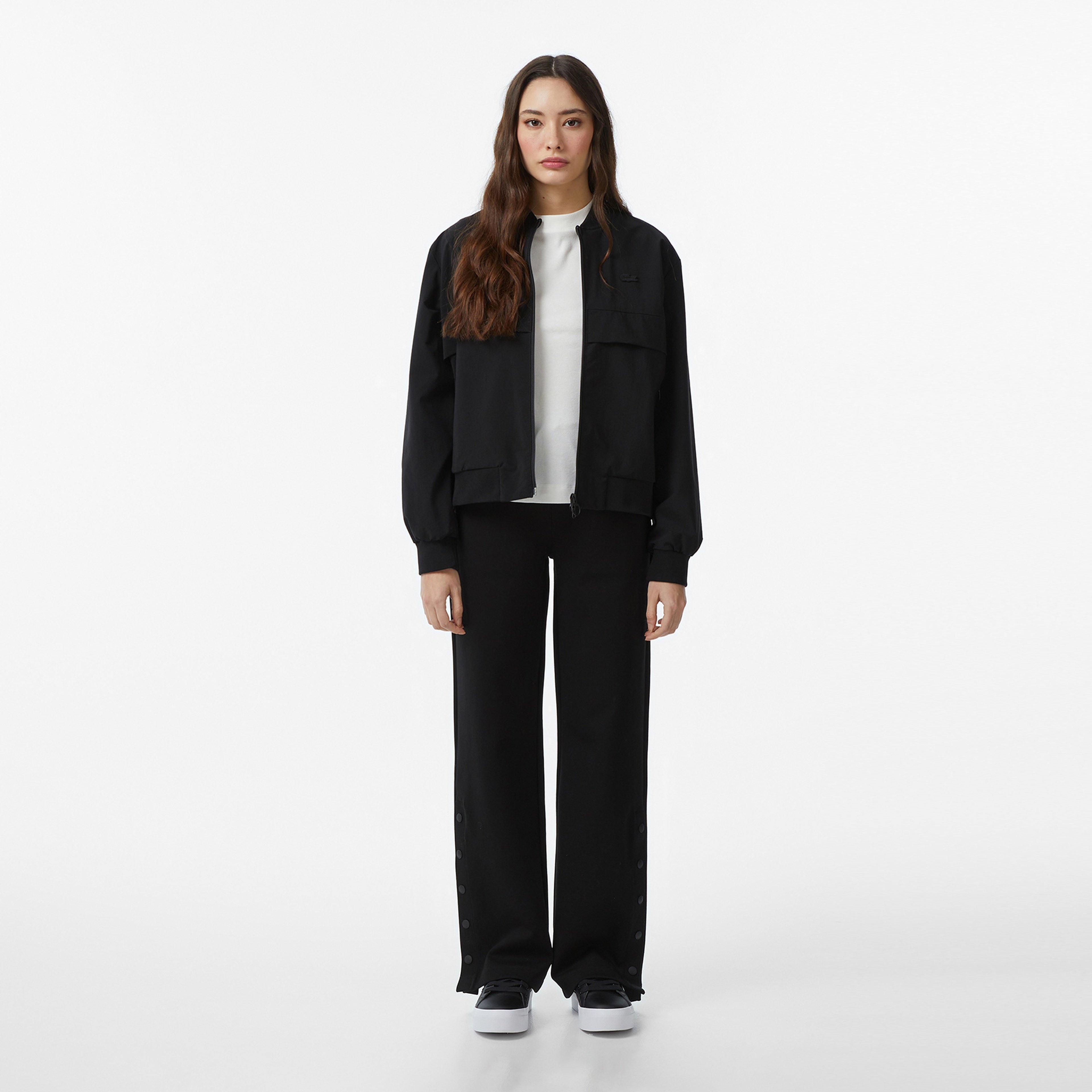 Kadın Straight Fit Siyah Eşofman Altı