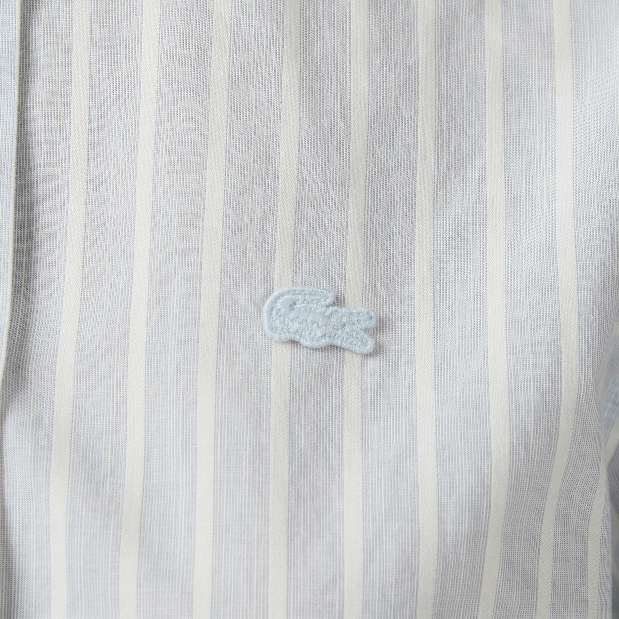 Kadın Relaxed Fit Çizgili Mavi Gömlek