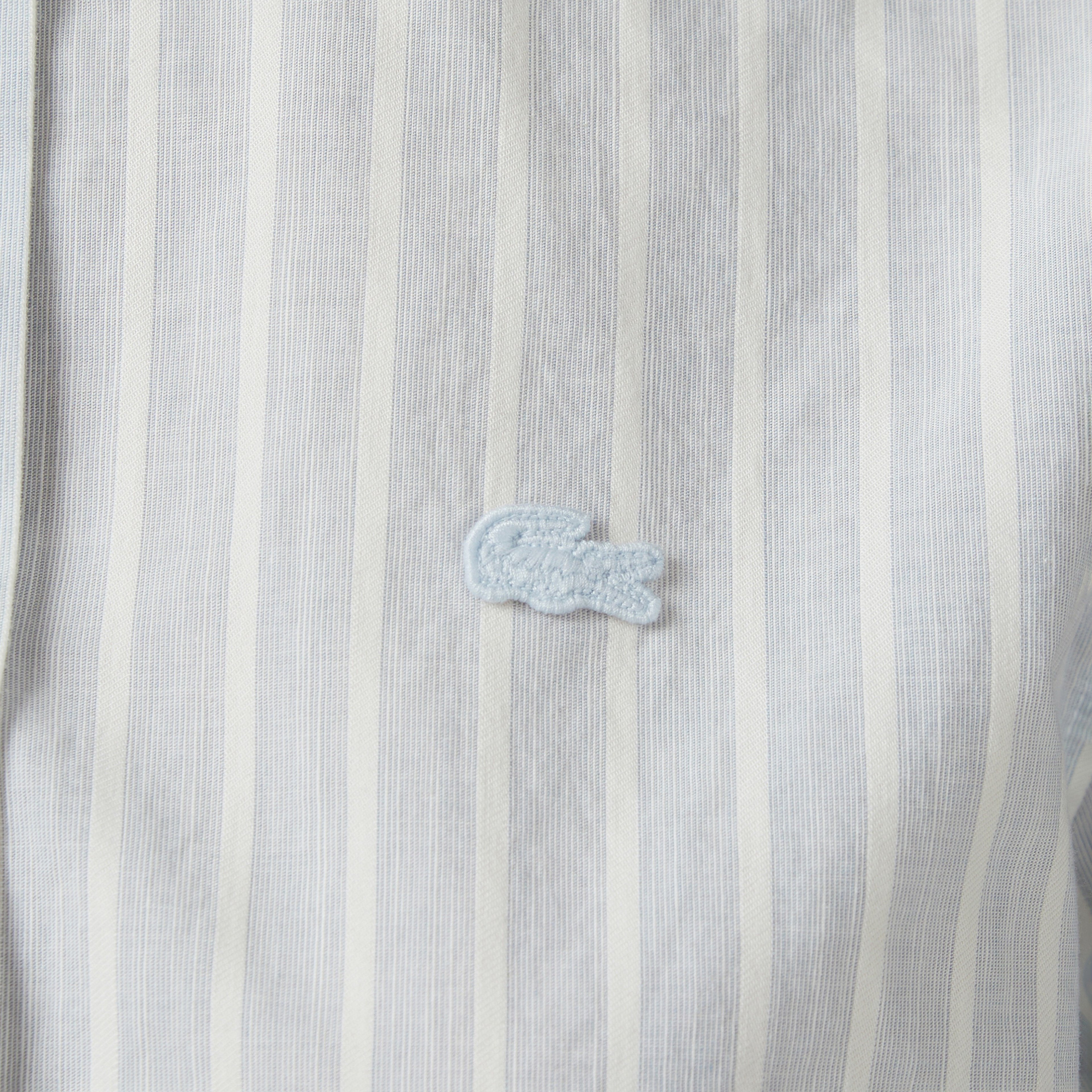 Kadın Relaxed Fit Çizgili Mavi Gömlek