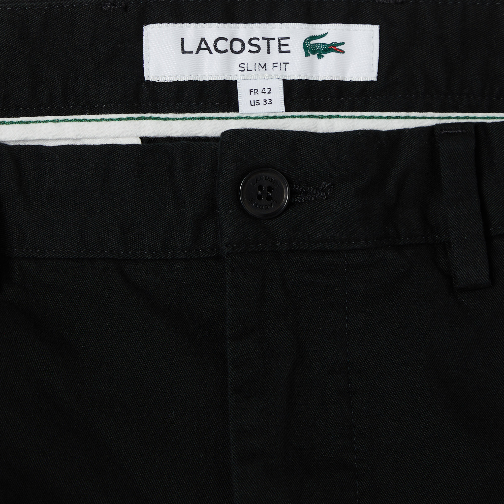 Lacoste Erkek Slim Fit Siyah Bermuda Şort görsel 5