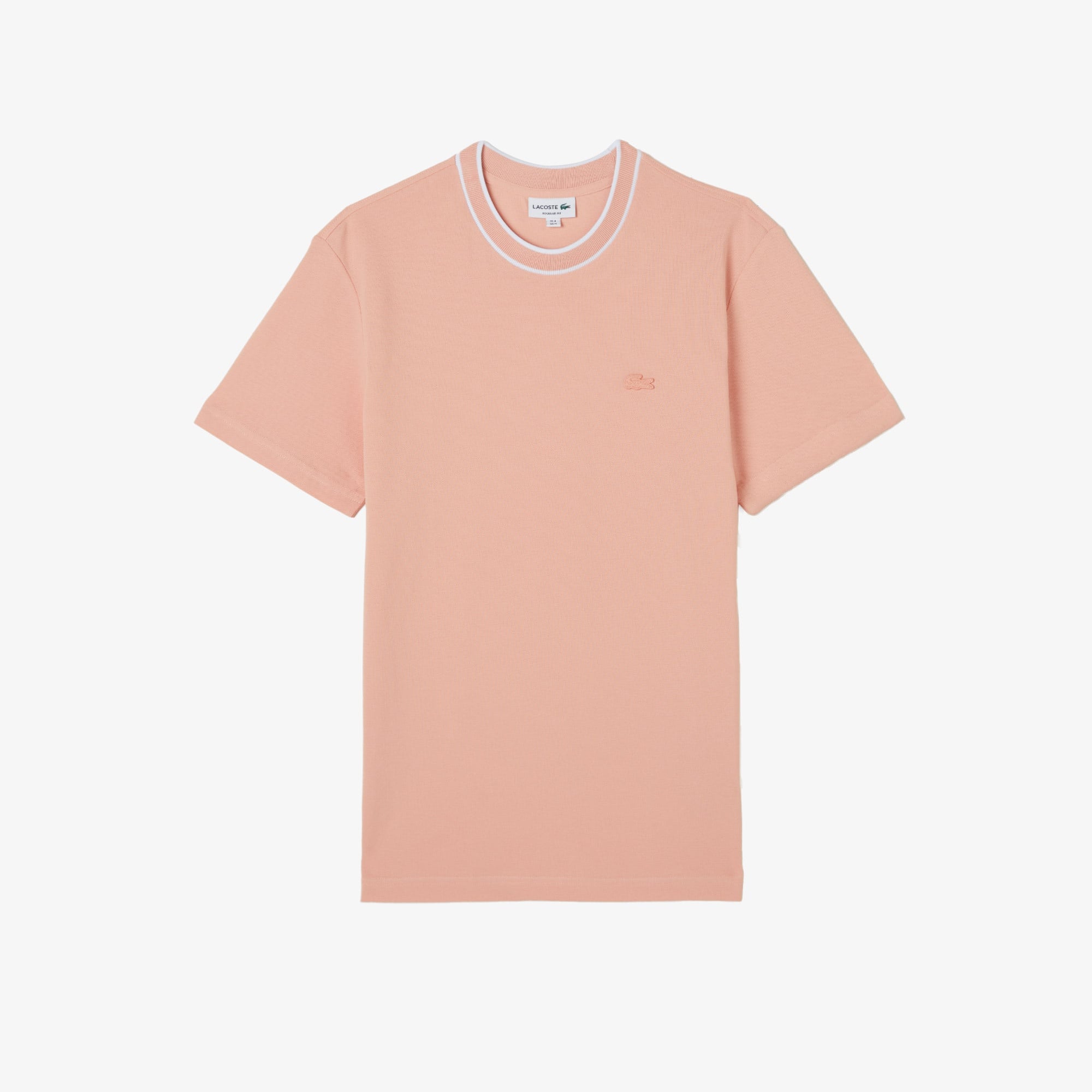 Erkek Regular Fit Bisiklet Yaka Pembe T-Shirt