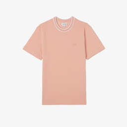 Erkek Regular Fit Bisiklet Yaka Pembe T-Shirt Pembe