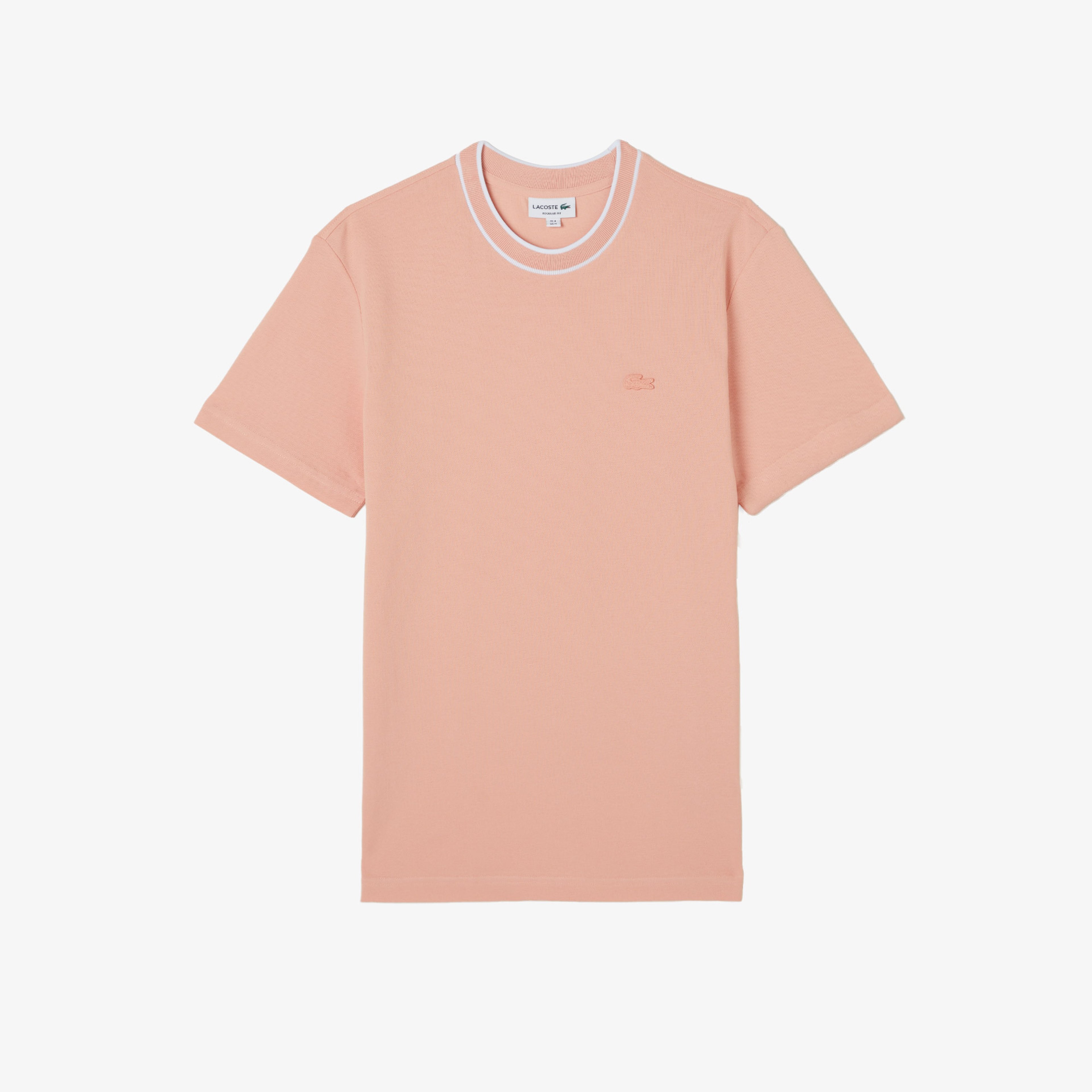 Erkek Regular Fit Bisiklet Yaka Pembe T-Shirt