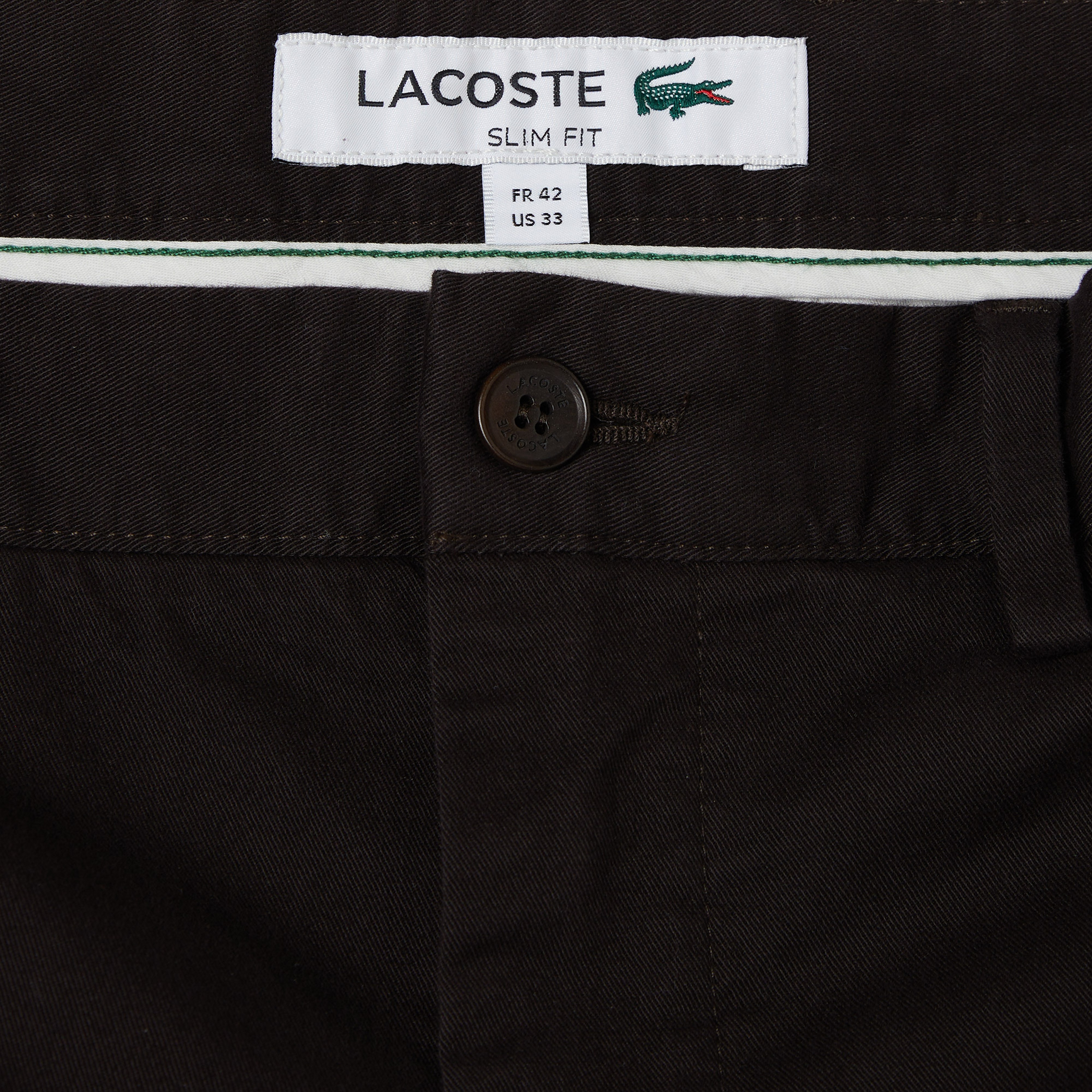 Erkek Slim Fit Koyu Kahverengi Bermuda Şort