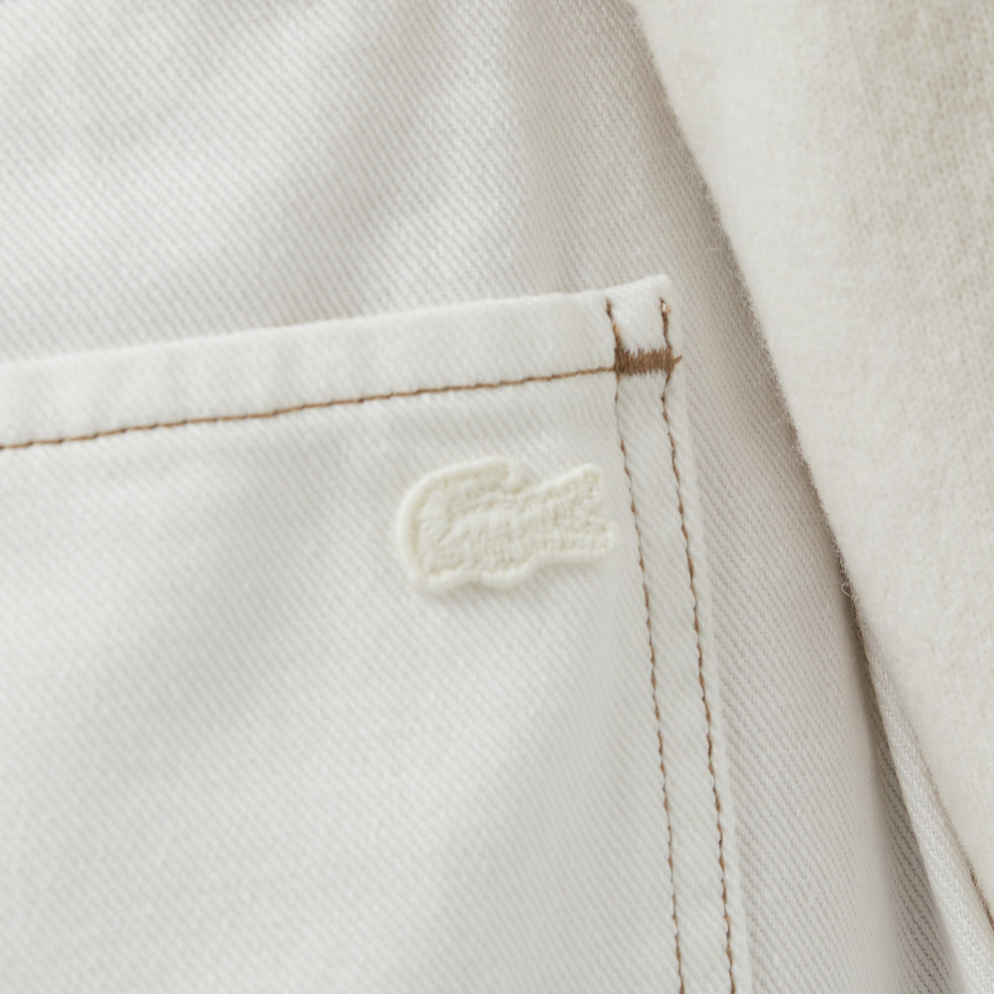 Kadın Slim Fit Krem Bermuda Şort