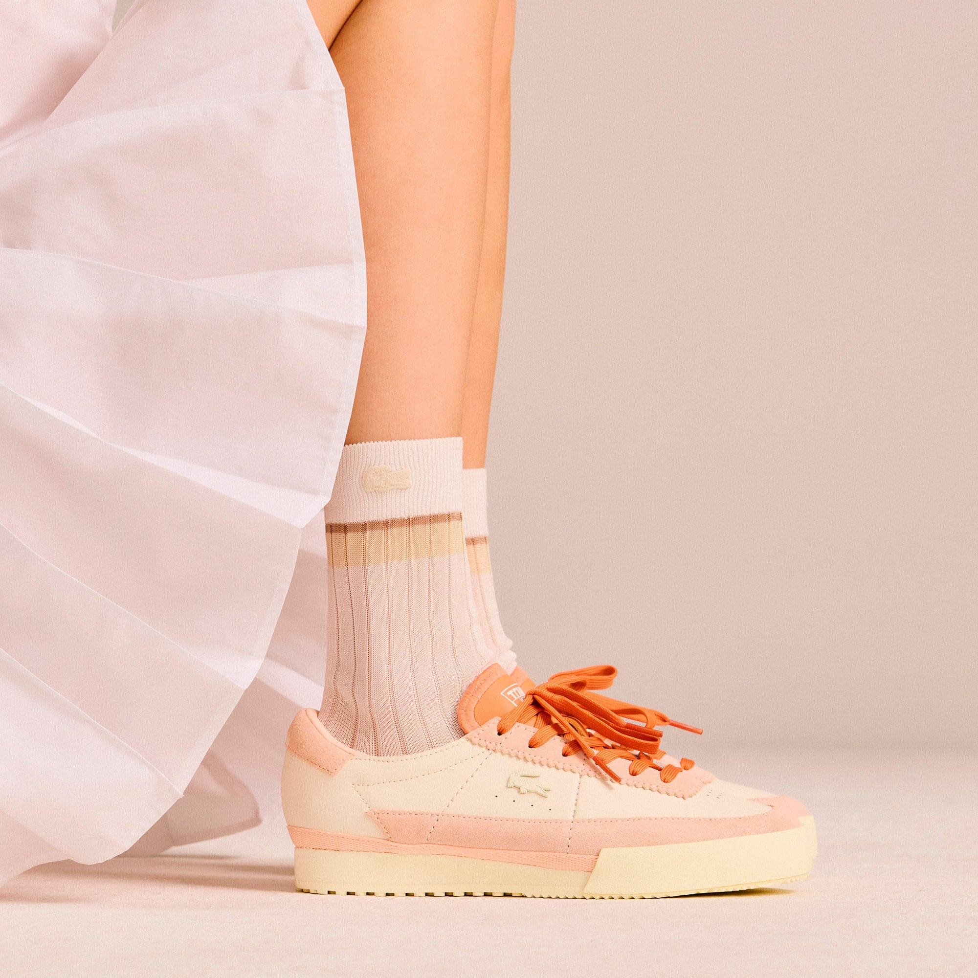Lacoste Aura Kadın Açık Pembe Sneaker görsel 8