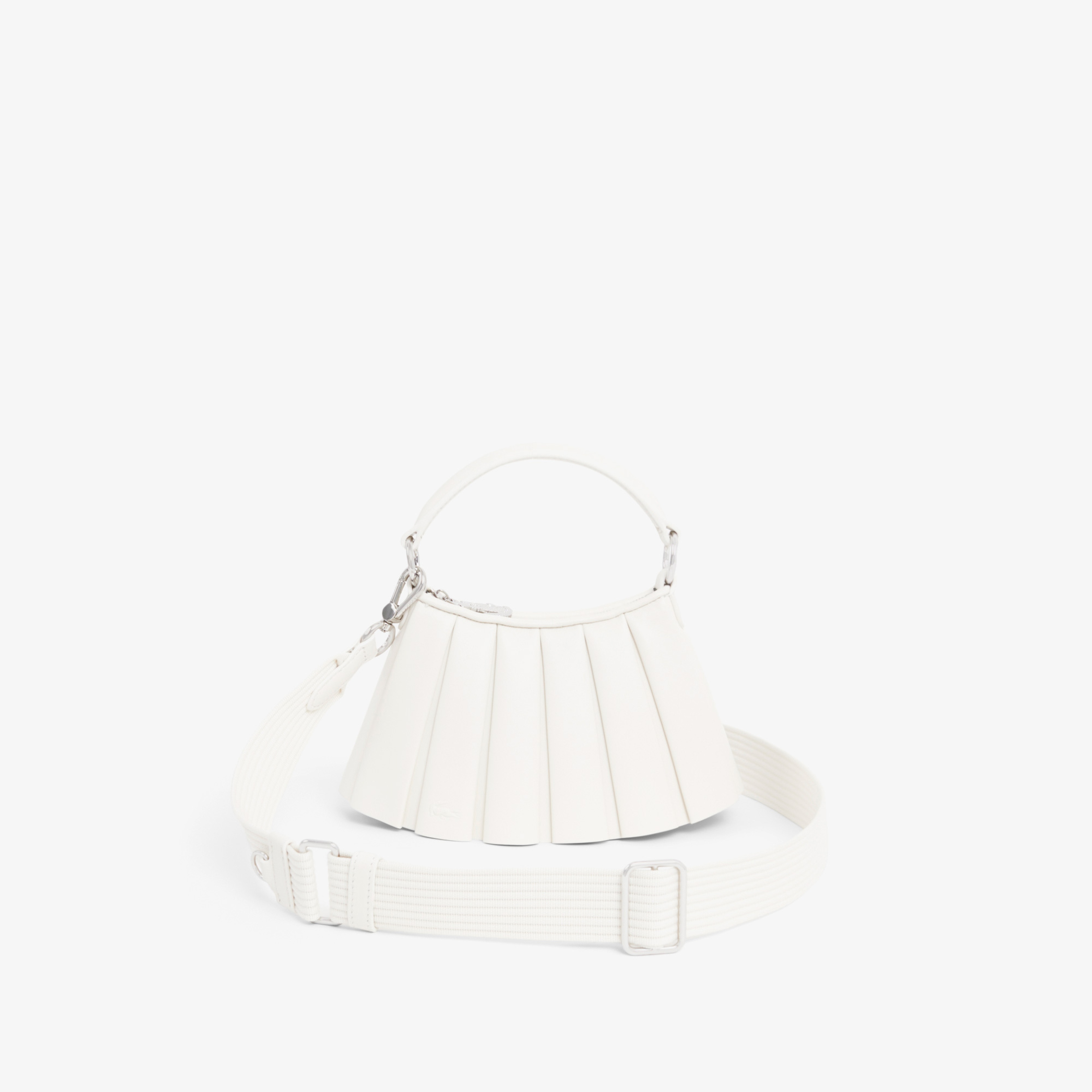 Mini Lenglen Kadın Deri Beyaz Omuz Çantası