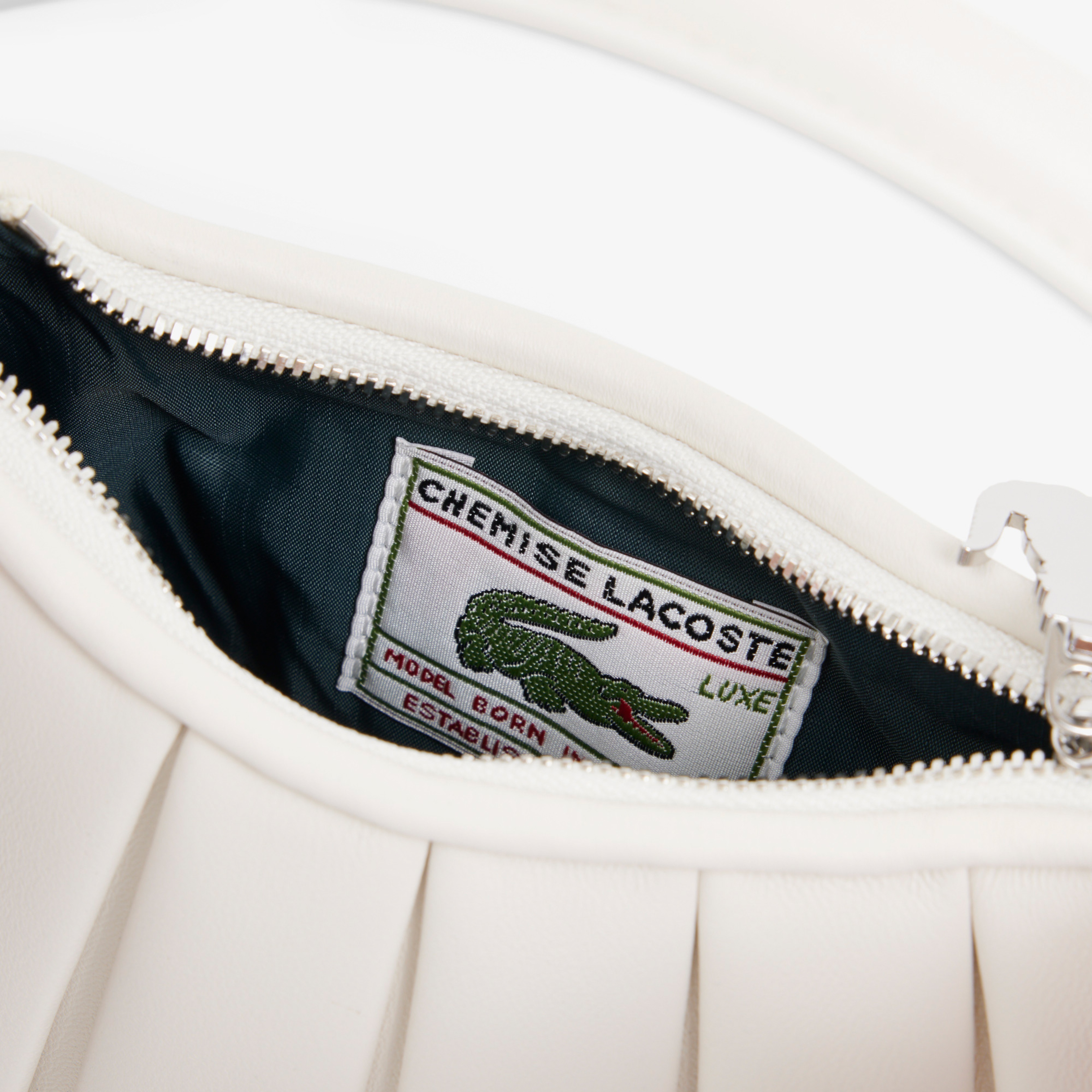 Mini Lenglen Kadın Deri Beyaz Omuz Çantası