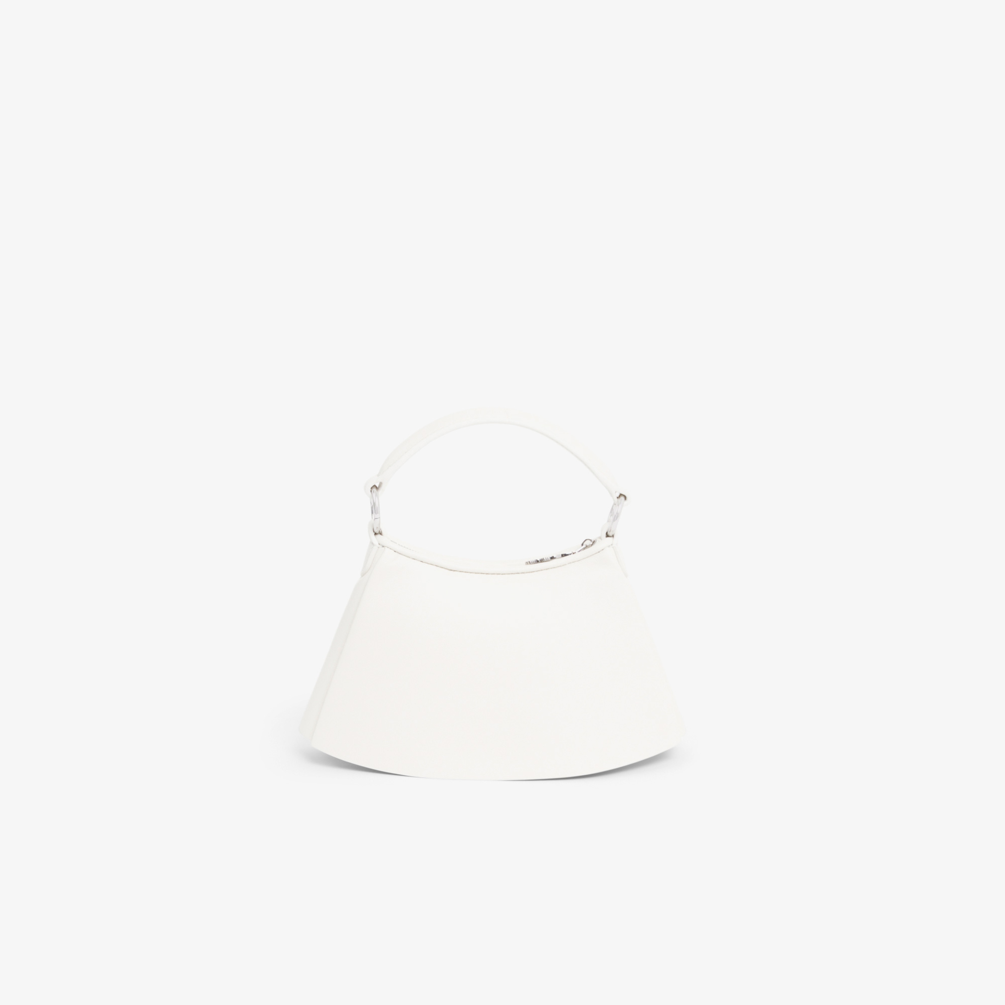 Mini Lenglen Kadın Deri Beyaz Omuz Çantası