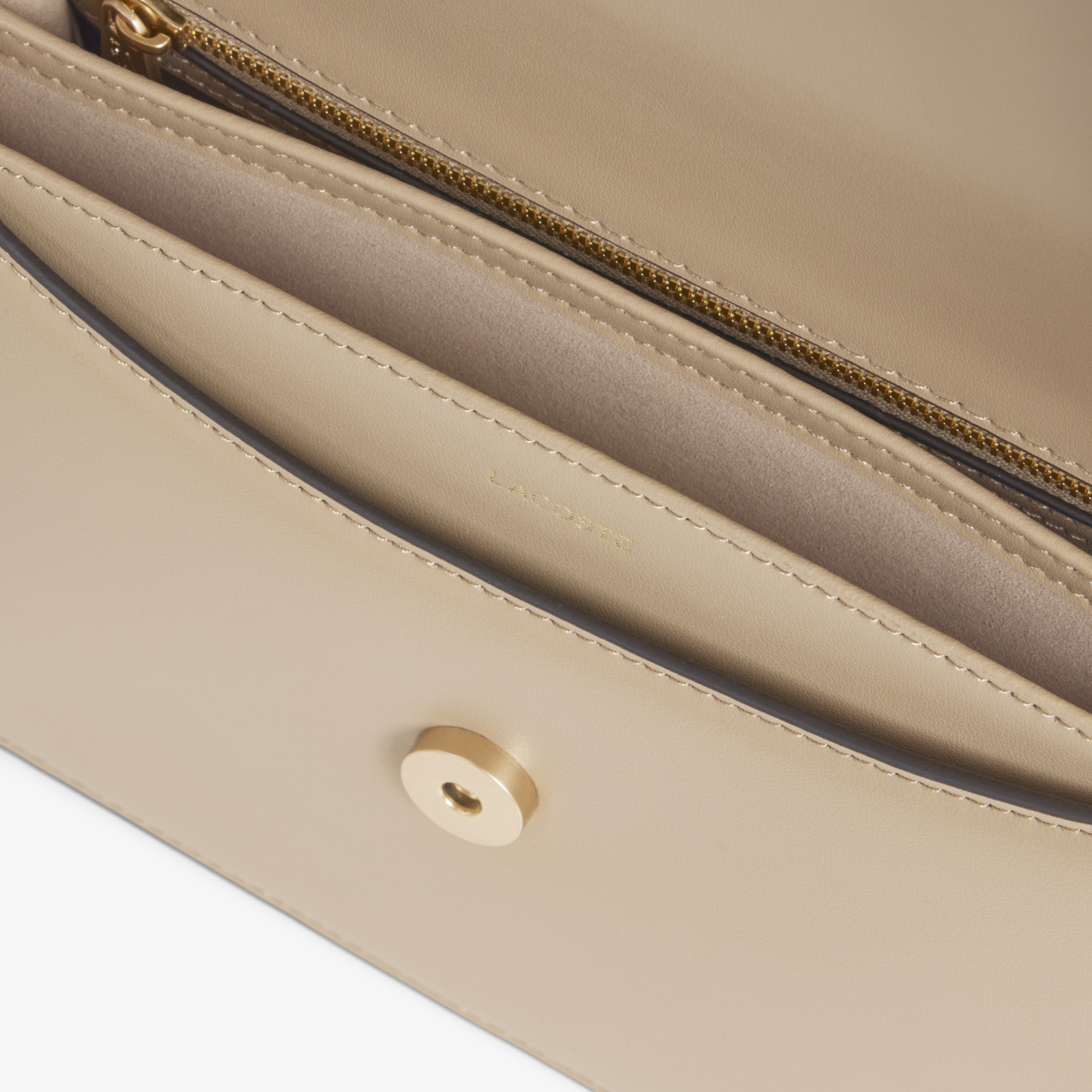 Tennis Bliss Kadın Deri Bej Omuz Çantası