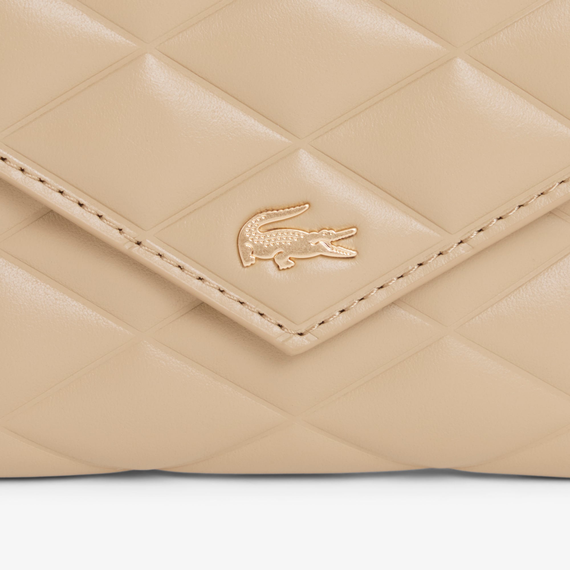Lacoste Crocodelle Kadın Deri Bej Cüzdan görsel 4