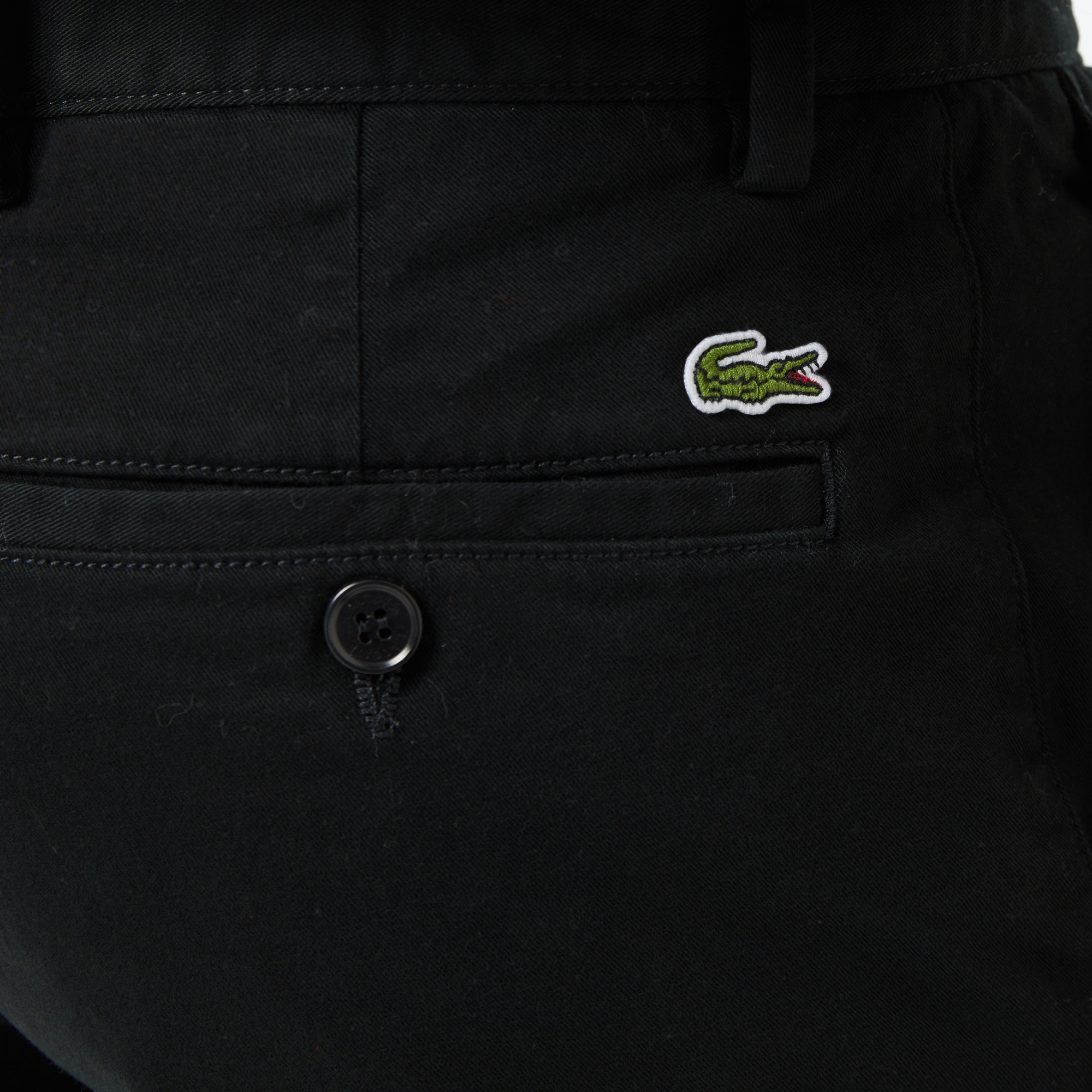 Lacoste Erkek Slim Fit Siyah Bermuda Şort görsel 8
