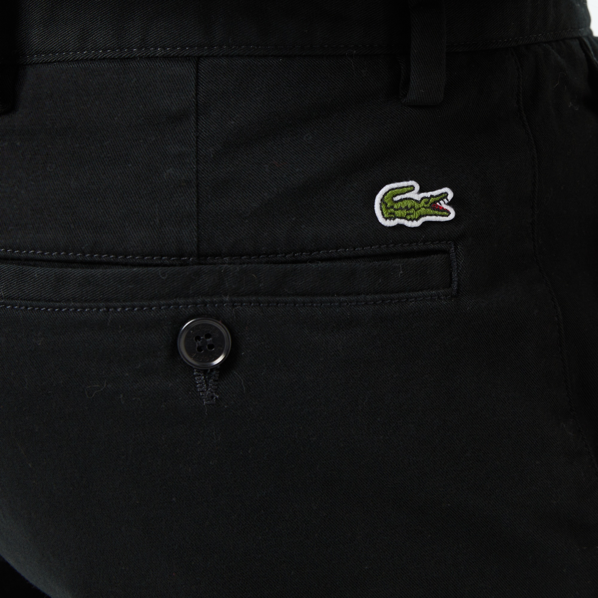 Erkek Slim Fit Siyah Bermuda Şort