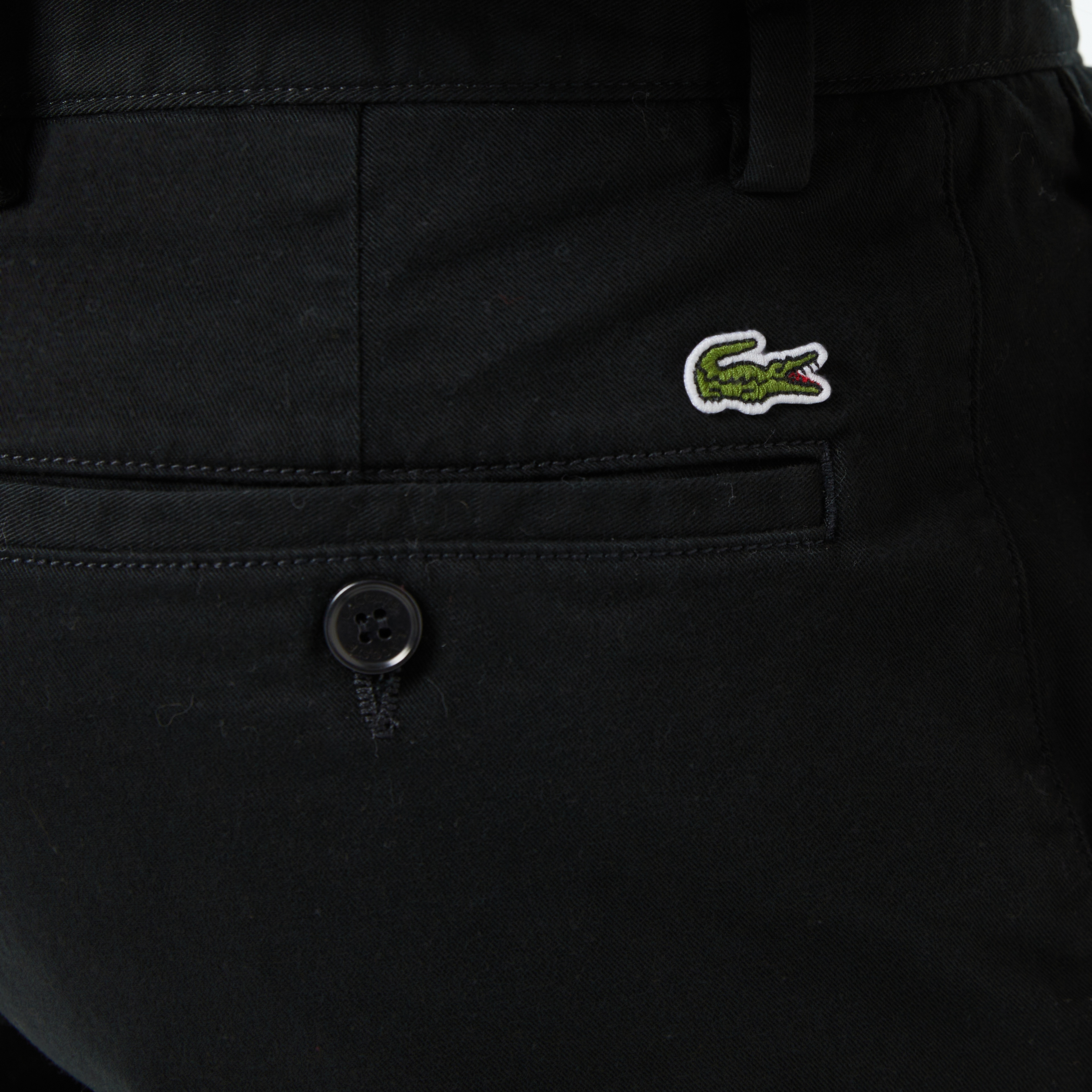 Erkek Slim Fit Siyah Bermuda Şort