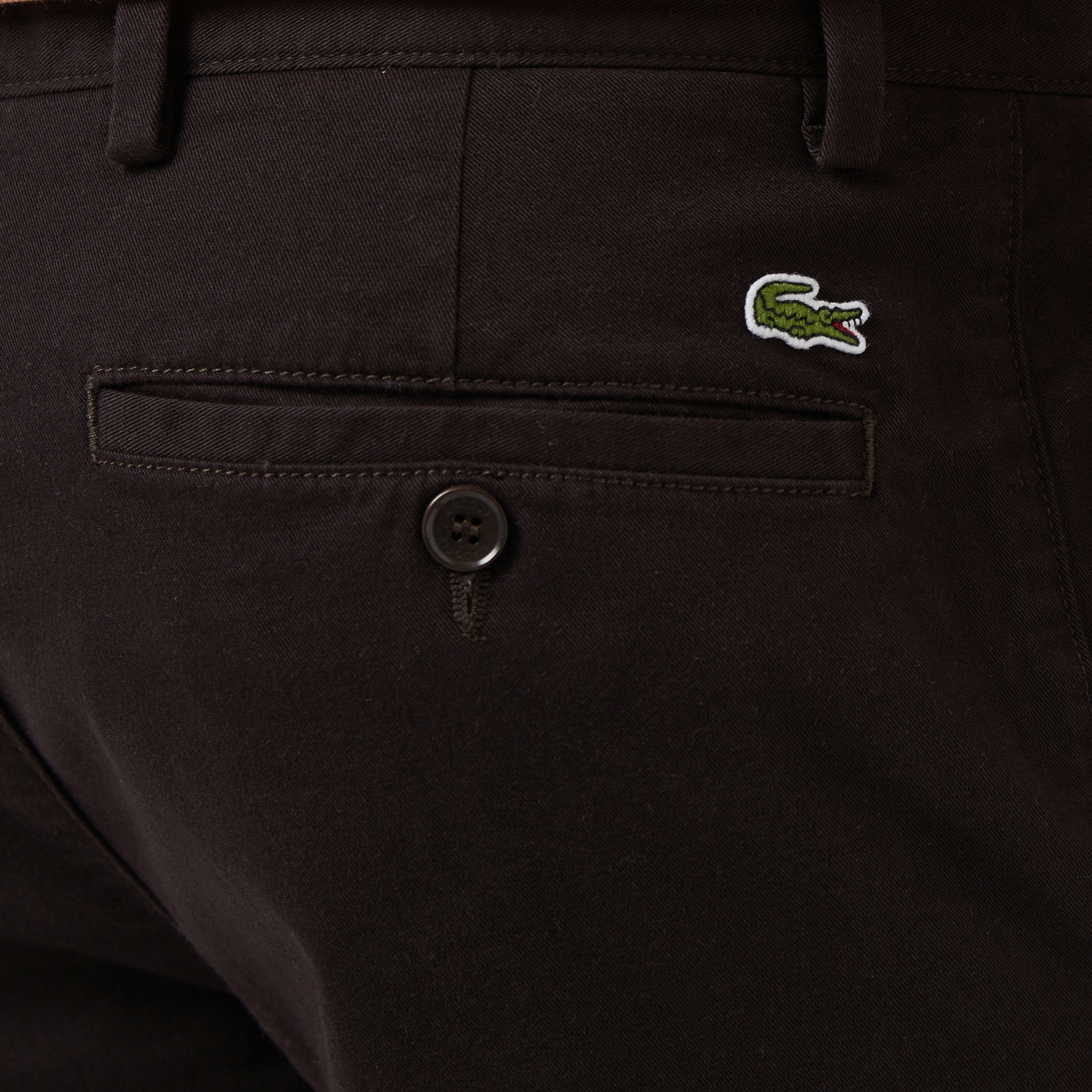 Erkek Slim Fit Koyu Kahverengi Bermuda Şort