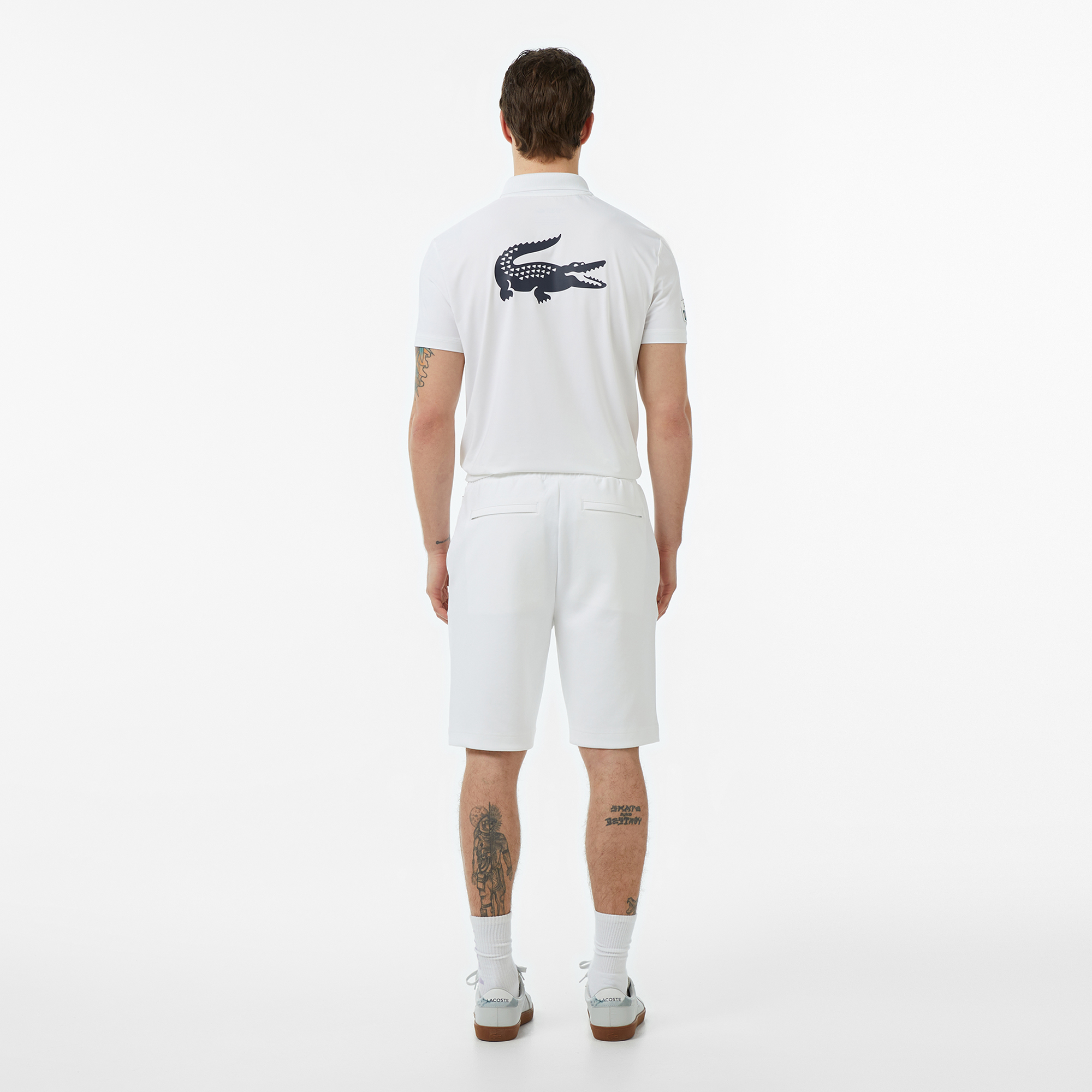 Lacoste Erkek Regular Fit Beyaz Şort görsel 2