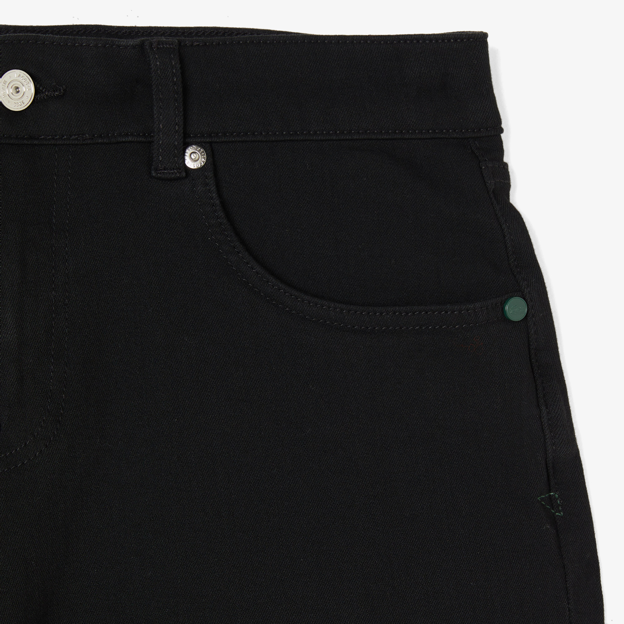 Lacoste Erkek Regular Fit Siyah Jean Pantolon görsel 4