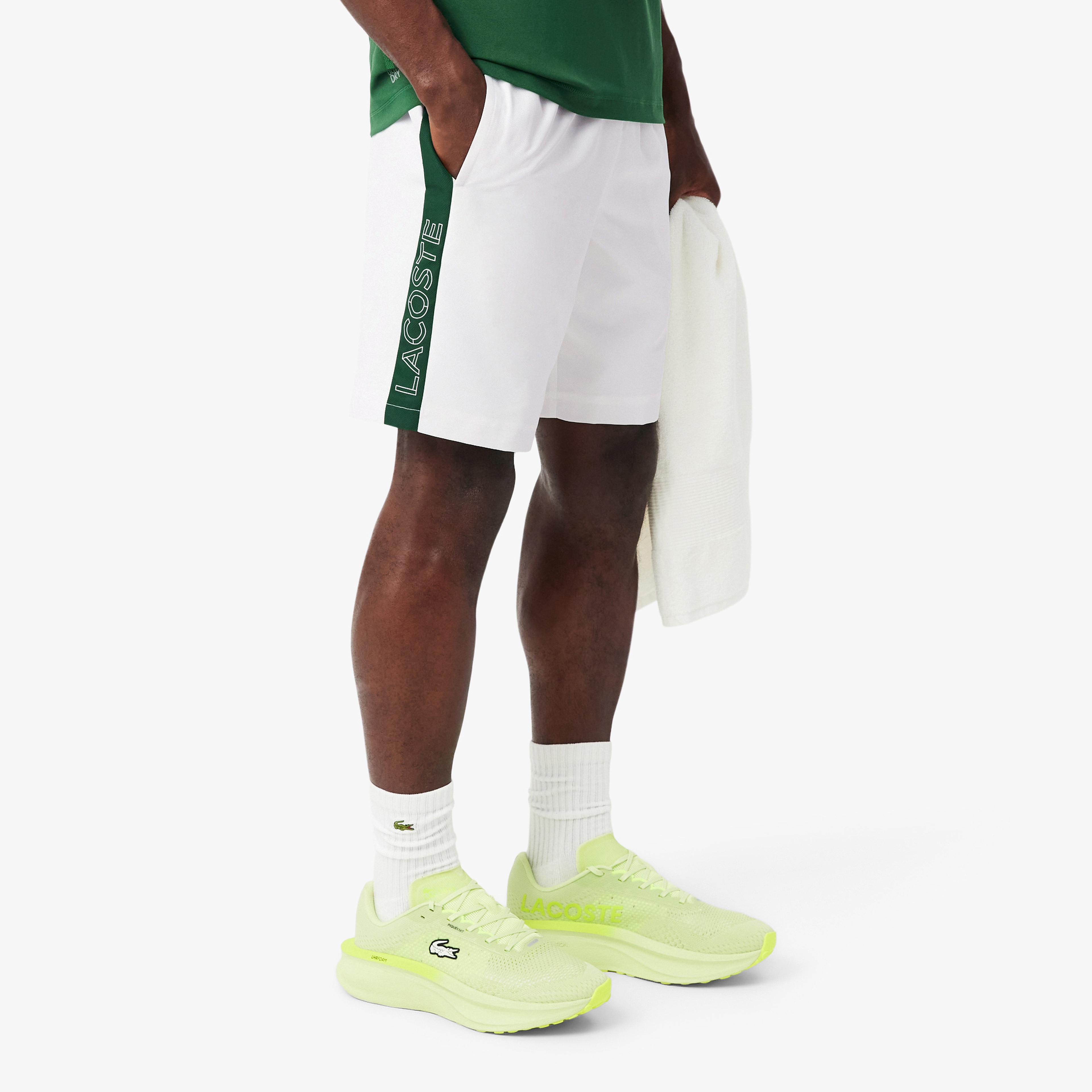 Erkek Reguler Fit Beyaz Şort