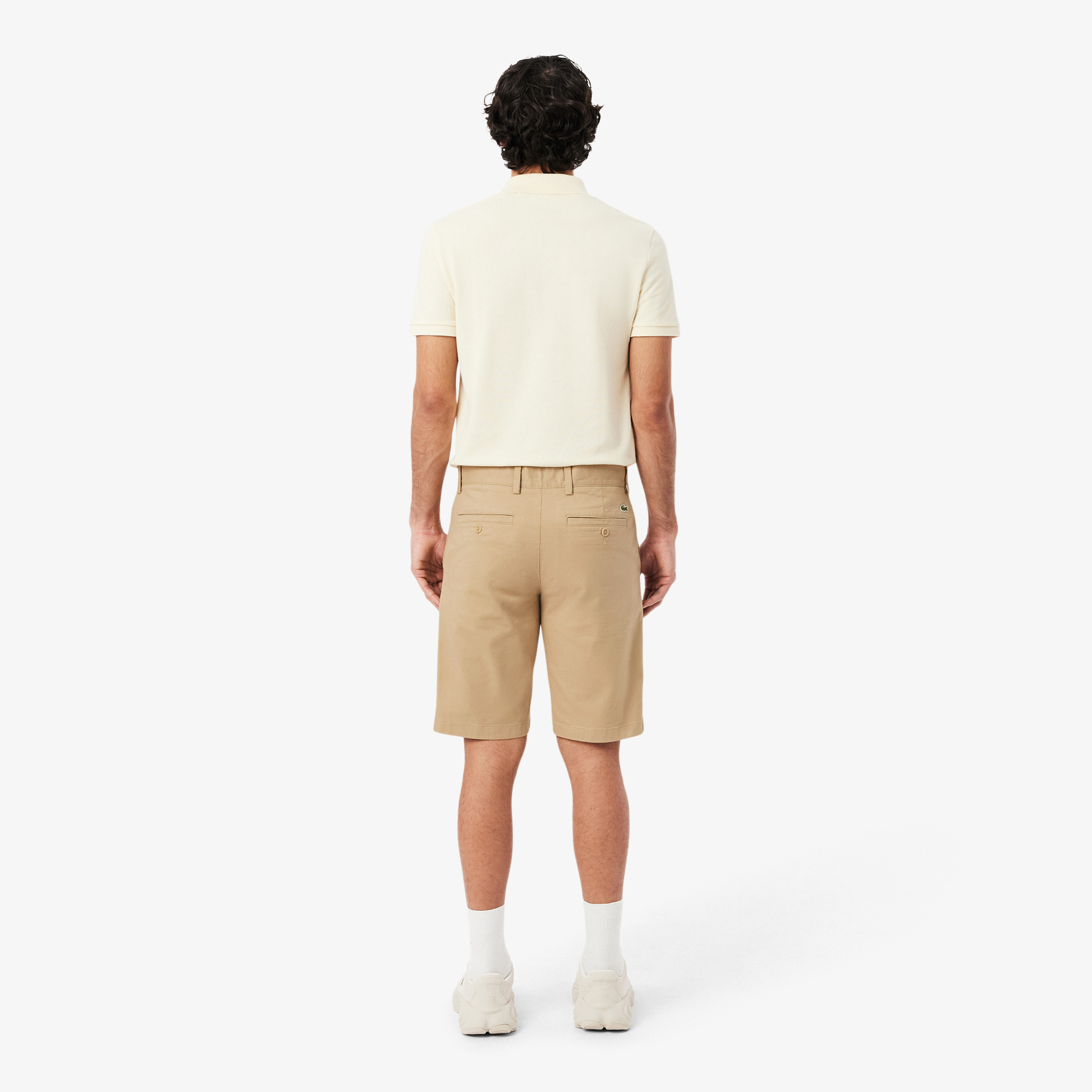 Lacoste Erkek Slim Fit Bej Bermuda Şort görsel 3