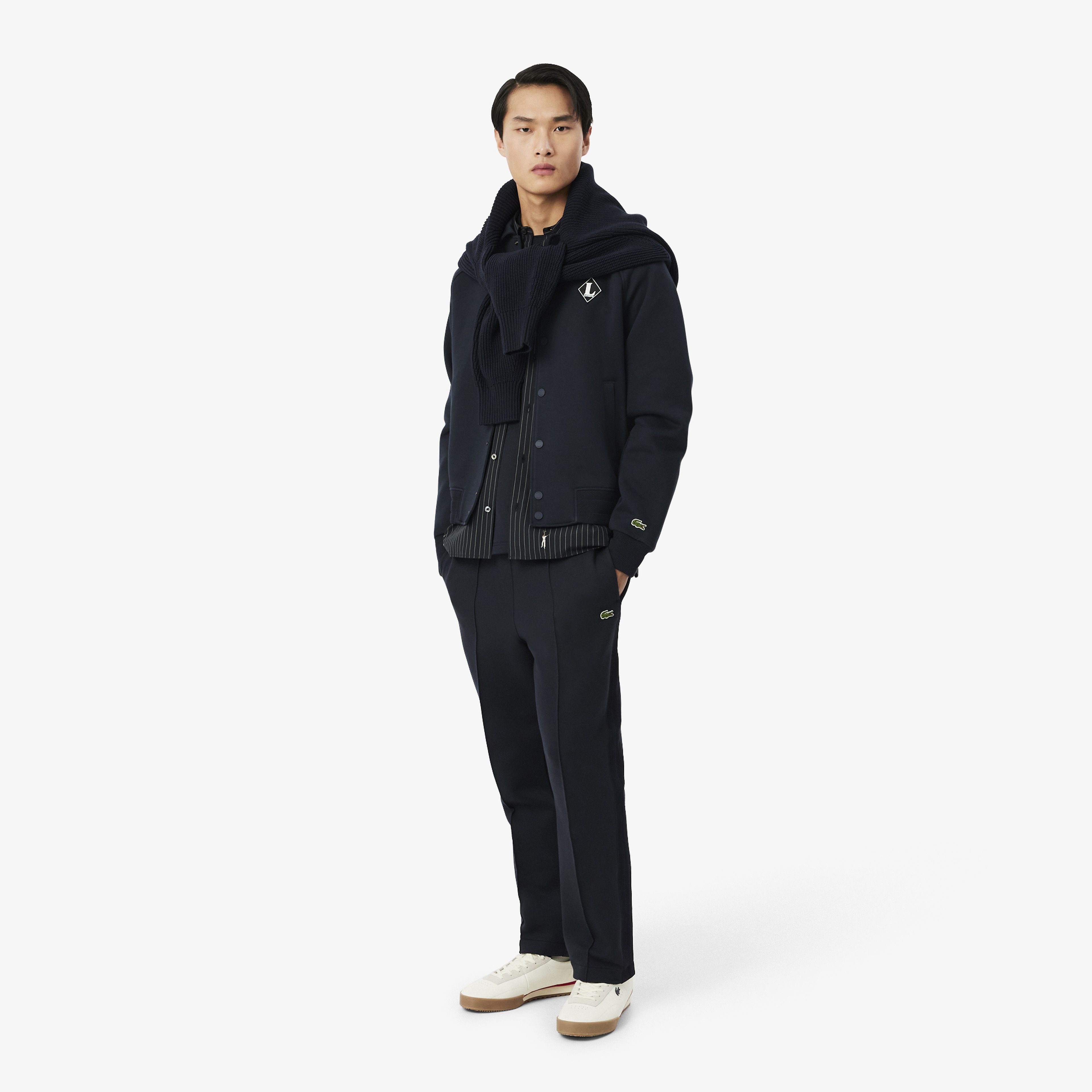 Erkek Classic Fit Lacivert Bomber Ceket