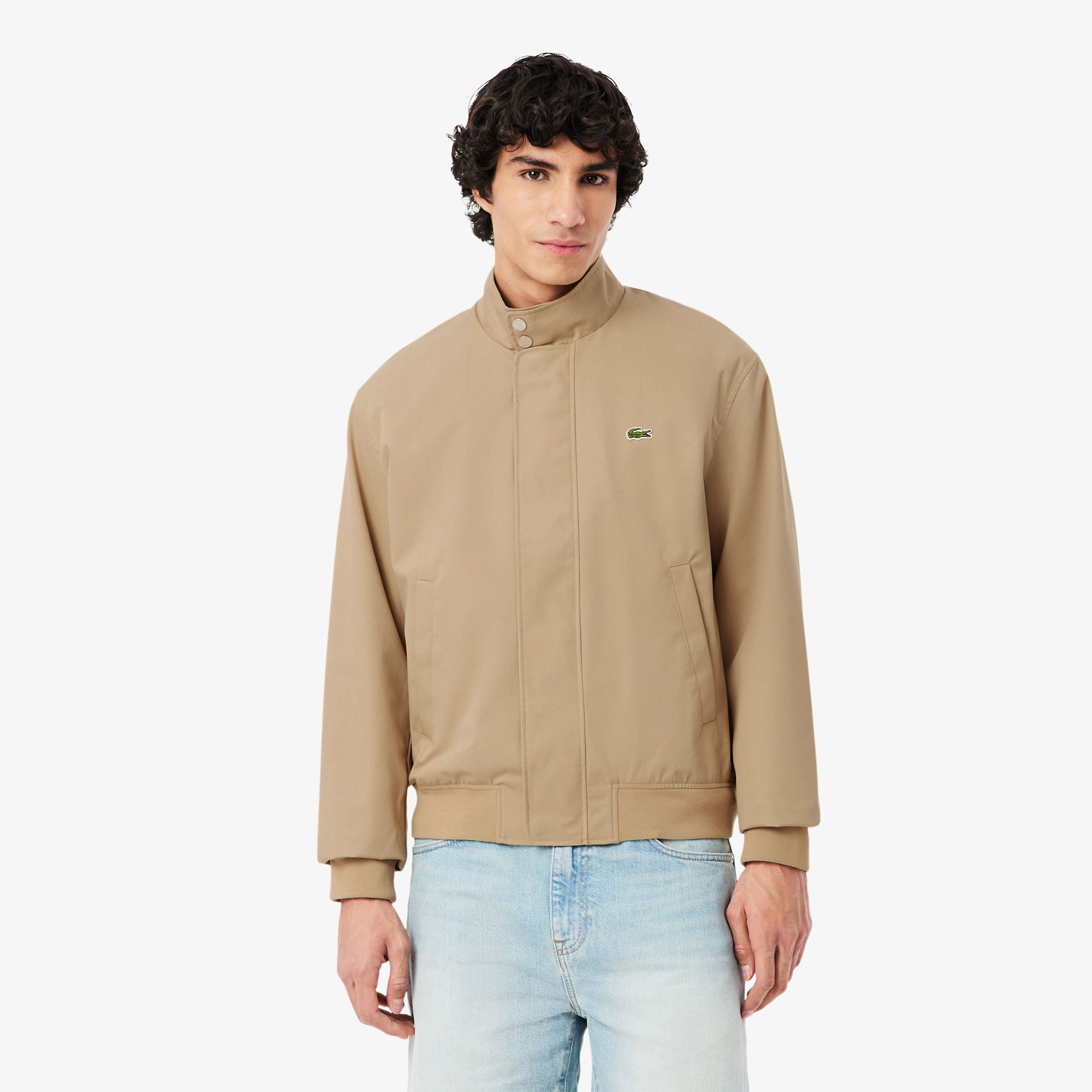 Lacoste Erkek Dik Yaka Bej Ceket