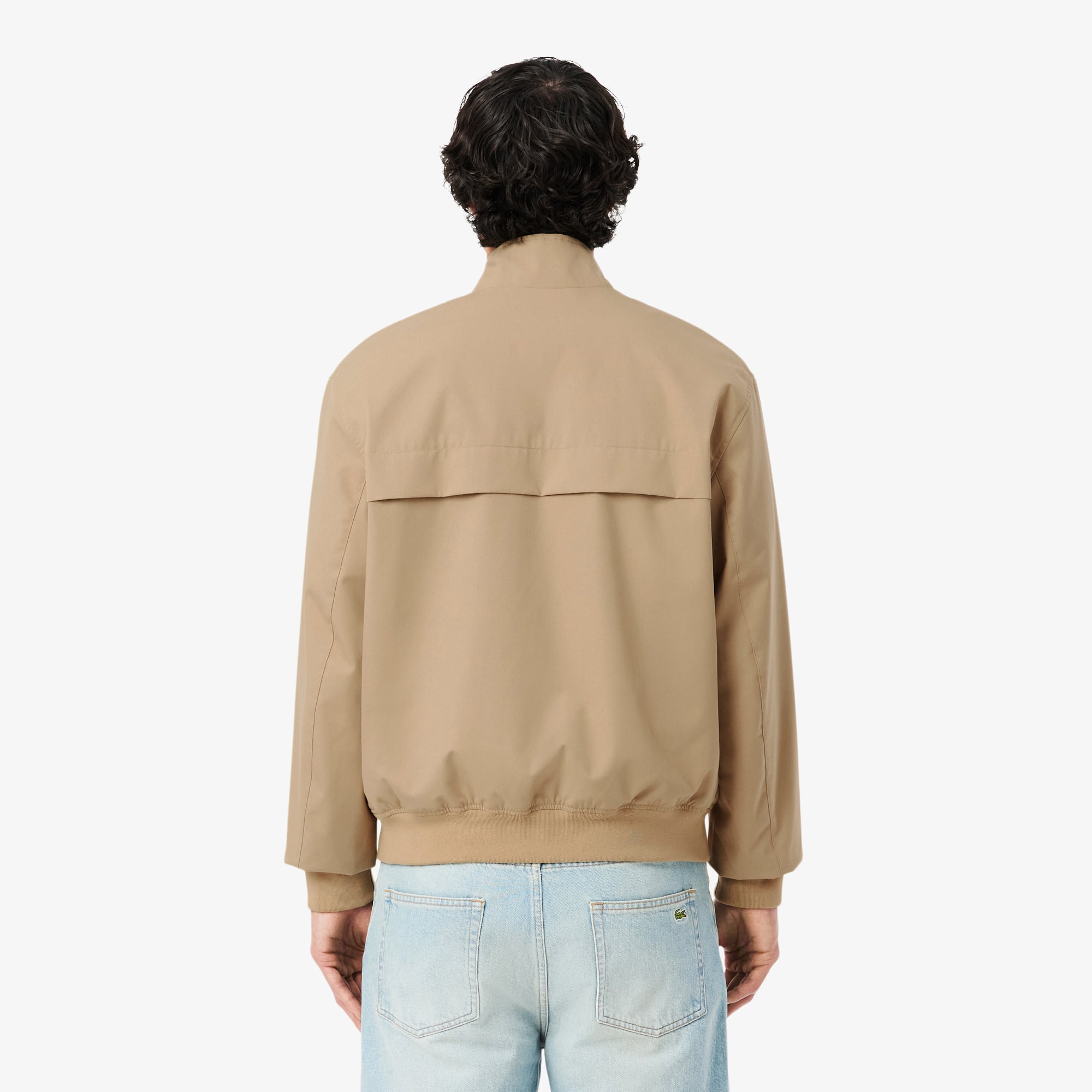 Lacoste Erkek Dik Yaka Bej Ceket görsel 3
