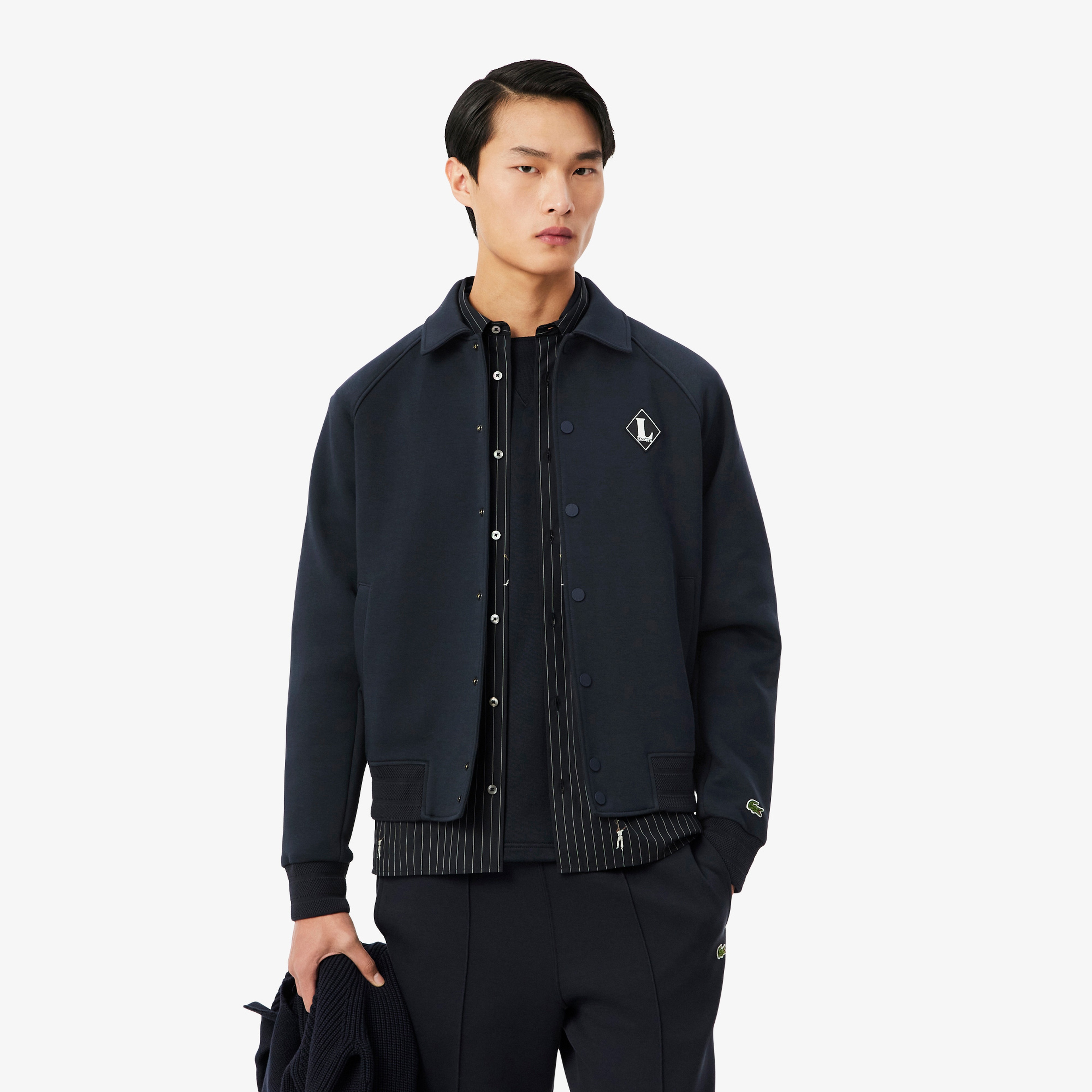 Erkek Classic Fit Lacivert Bomber Ceket