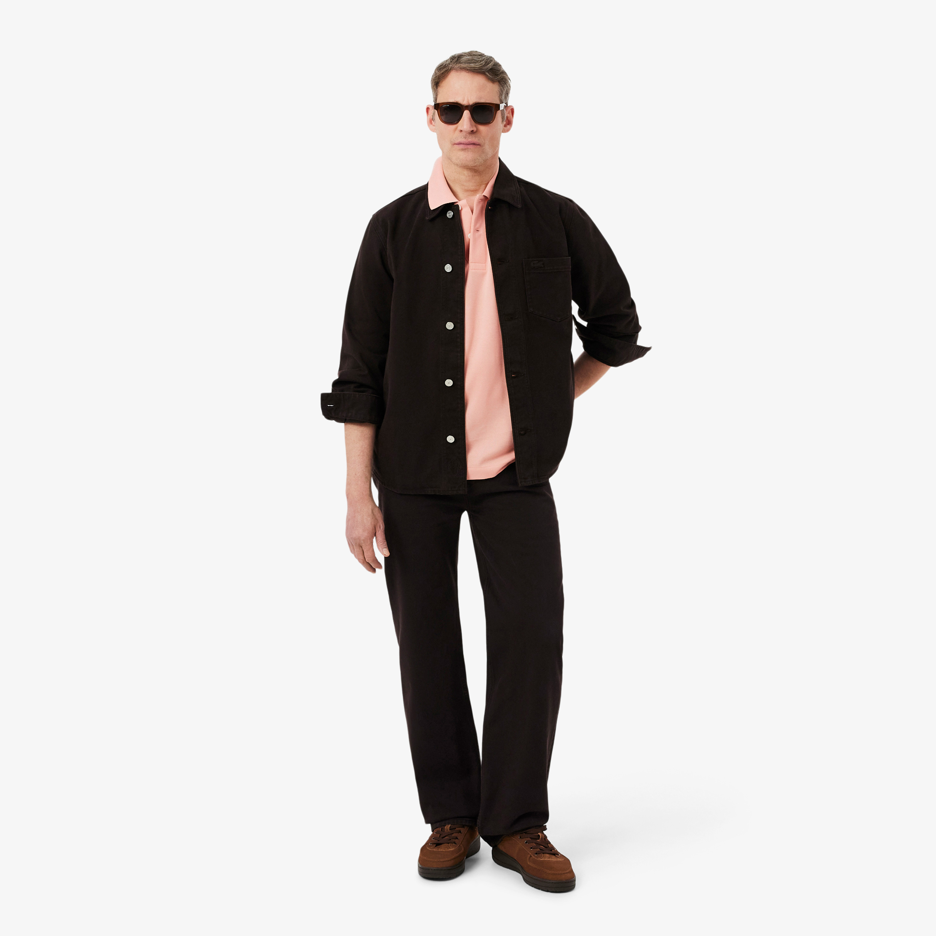 Lacoste L.12.12 Erkek Classic Fit Pembe Polo görsel 4