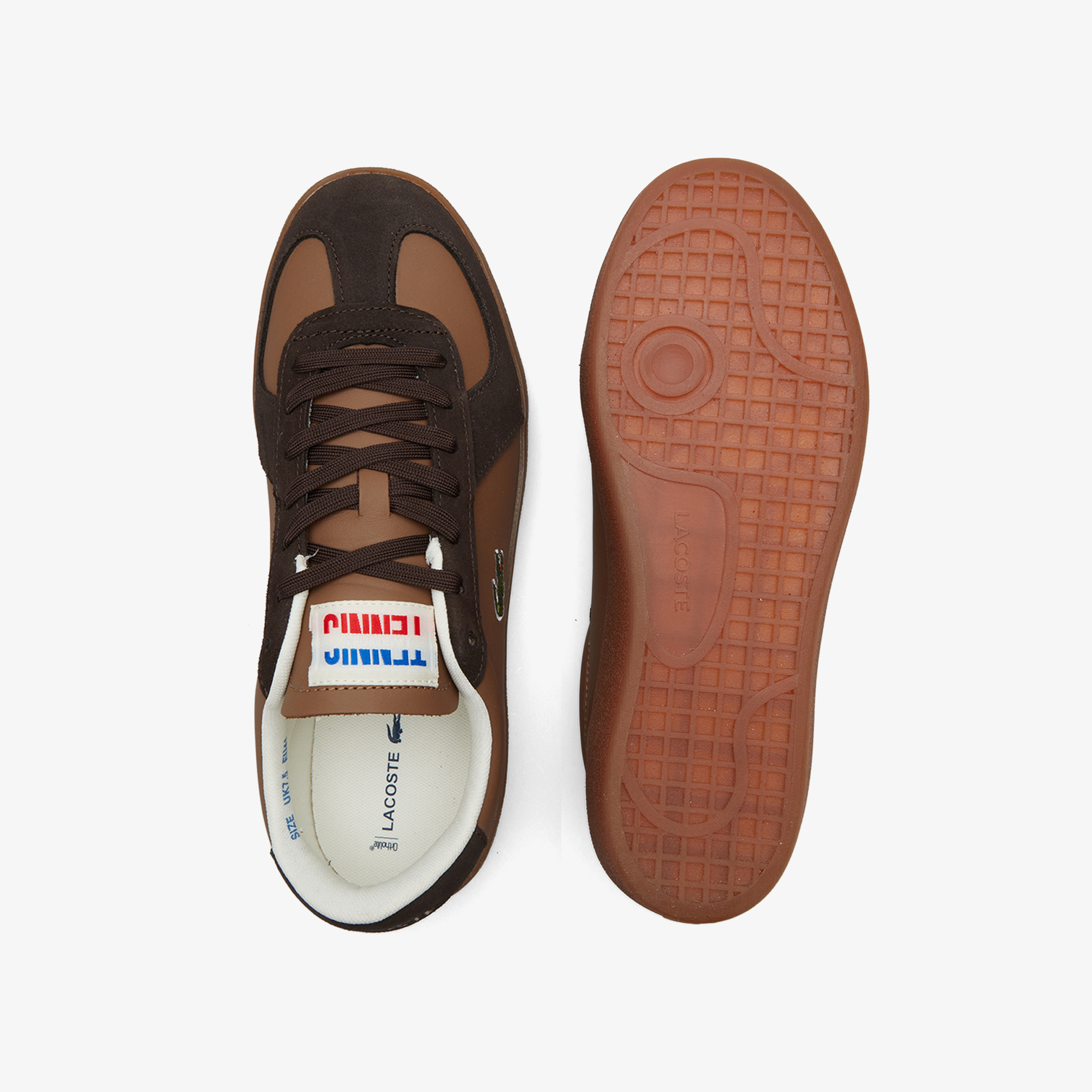 Lacoste Baseshot Pro Erkek Kahverengi Sneaker görsel 4