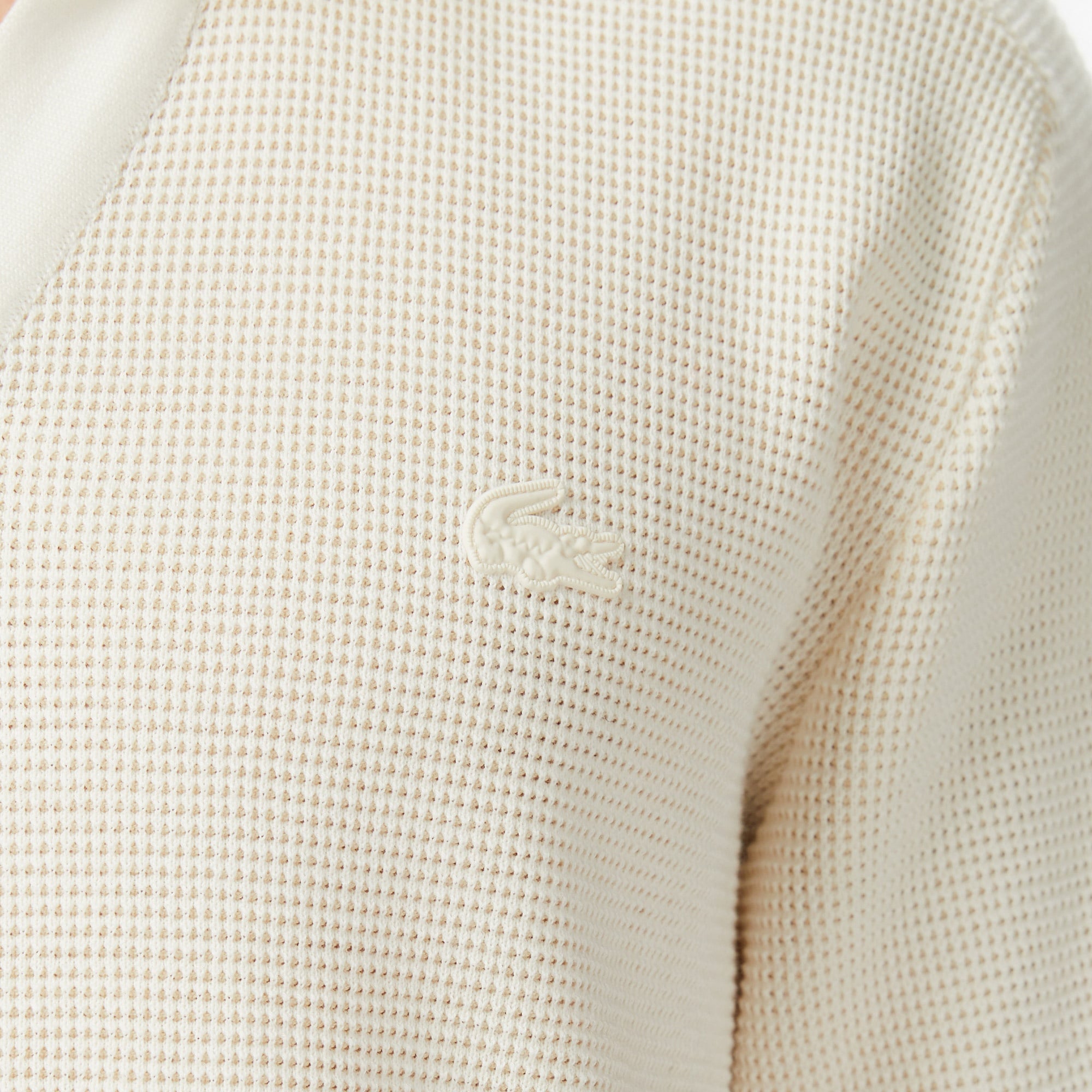 Erkek Classic Fit Kısa Kollu Polo Yaka Krem Triko