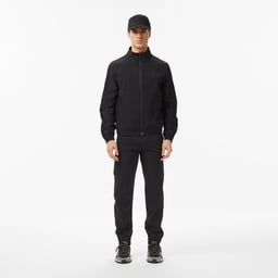 Erkek Regular Fit Dik Yaka Siyah Mont Siyah