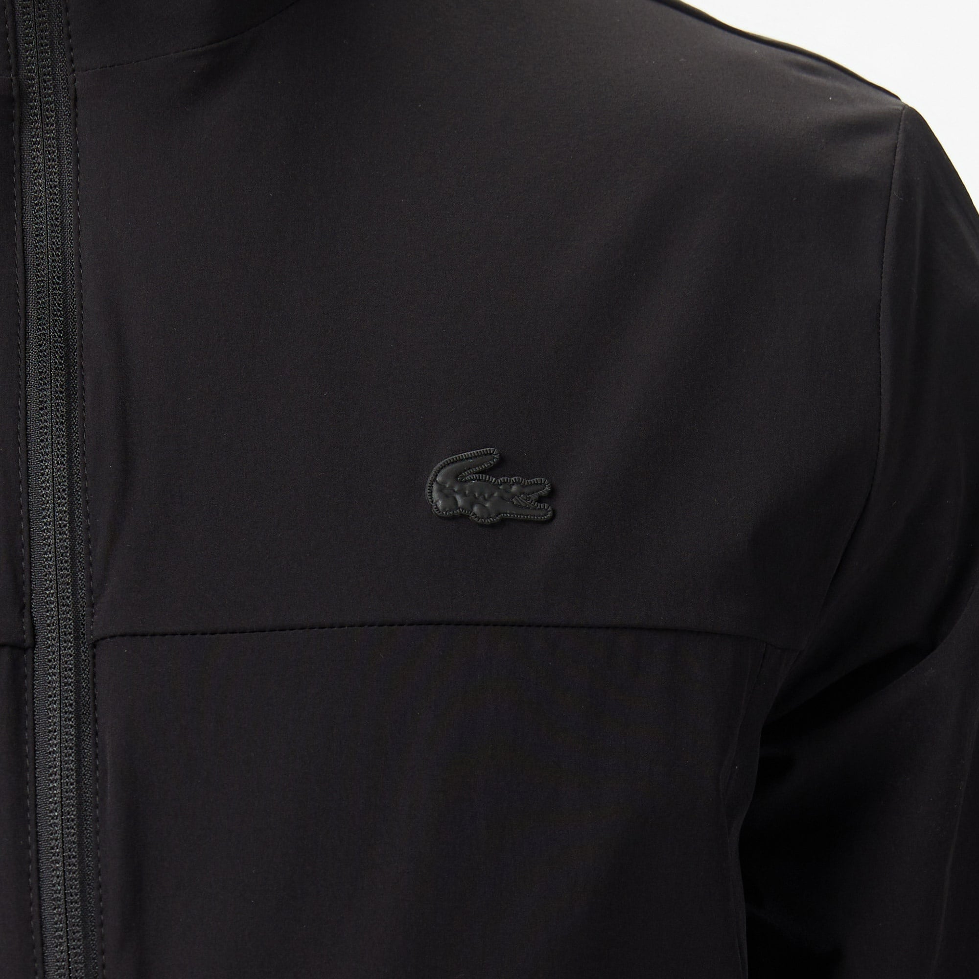 Erkek Regular Fit Dik Yaka Siyah Mont