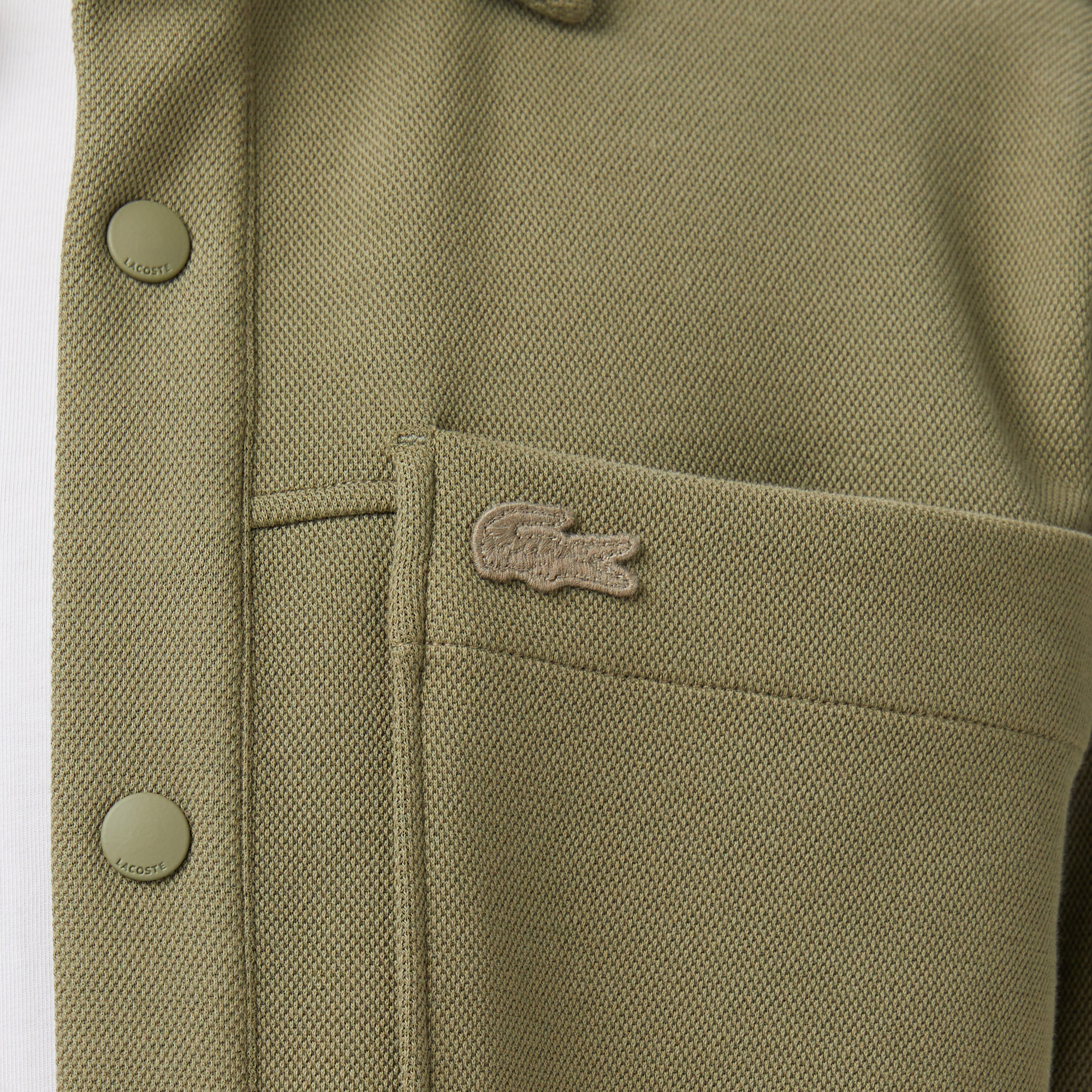 Lacoste Erkek Regular Fit Haki Gömlek görsel 7