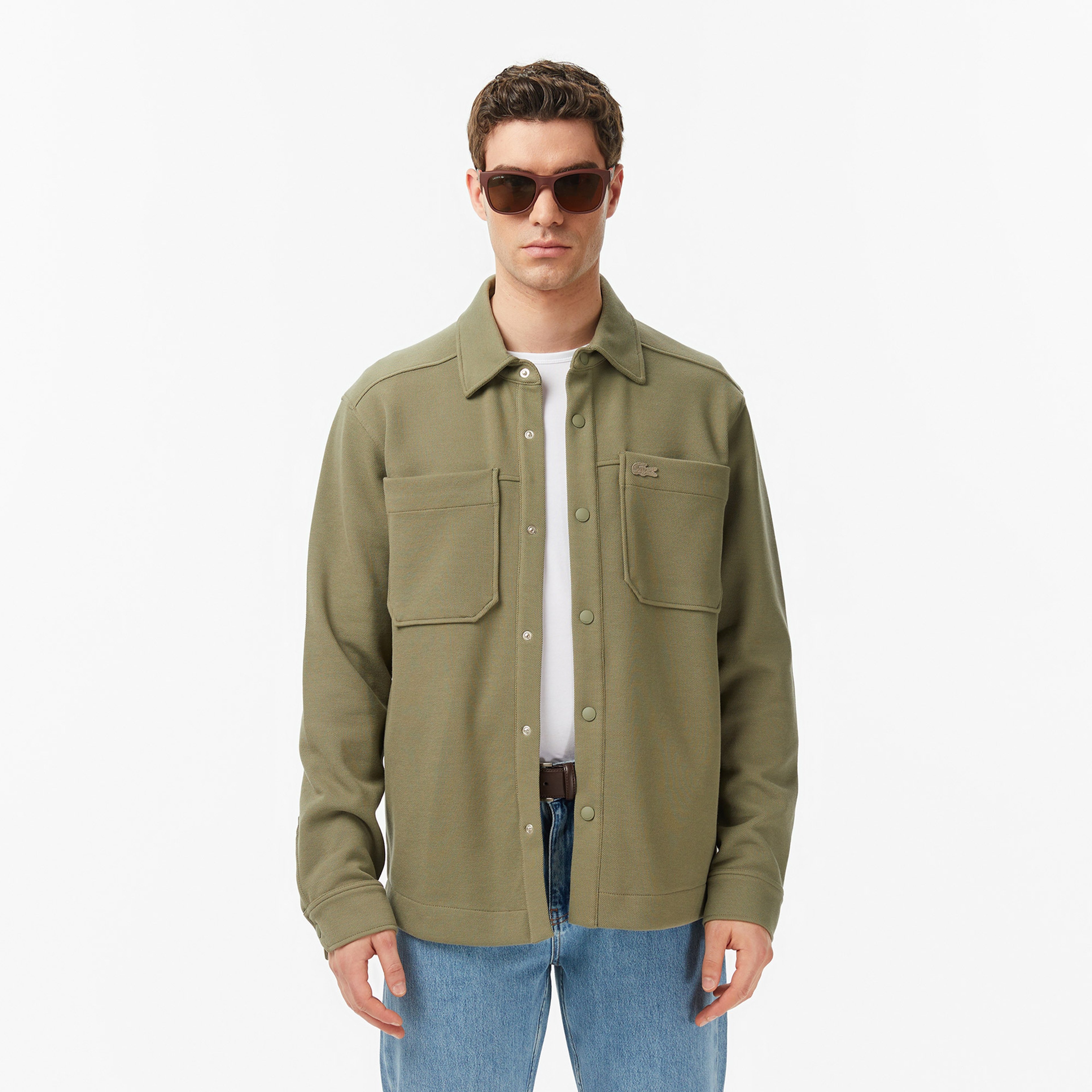 Erkek Regular Fit Haki Gömlek