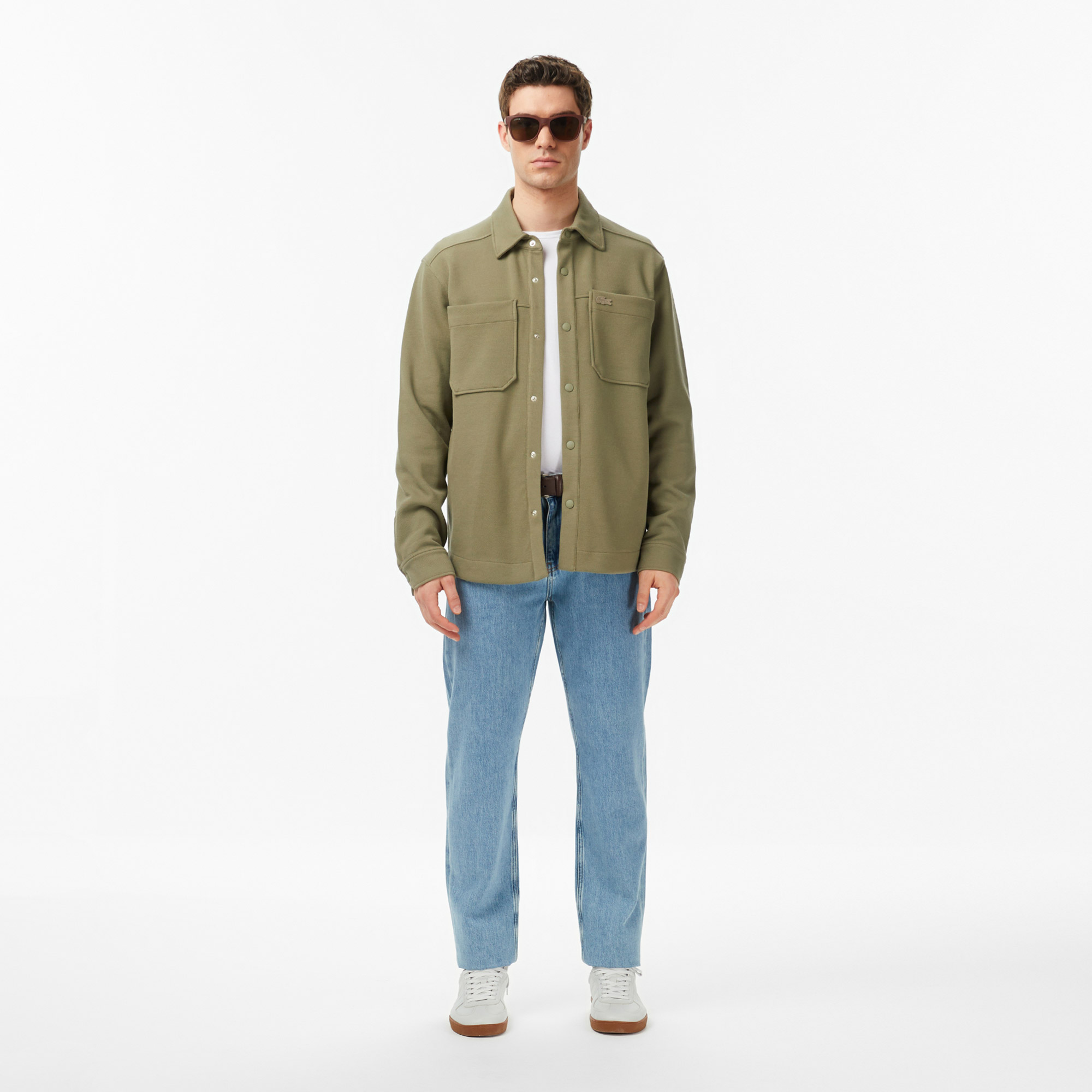 Lacoste Erkek Regular Fit Haki Gömlek görsel 6